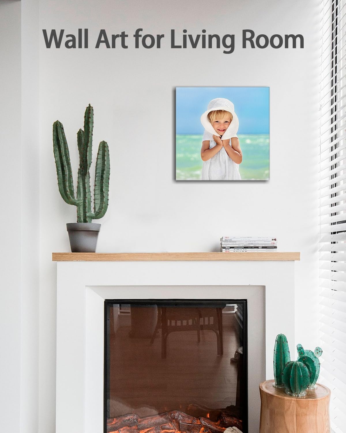 AbcCustomize Canvas Prints with Your Photos, Personalized Photo To Canvas Print for Bedroom, Living Room, Farmhouse Office Decor,Custom Canvas Wall Art for Gifts & Keepsakes, Ready to Hang