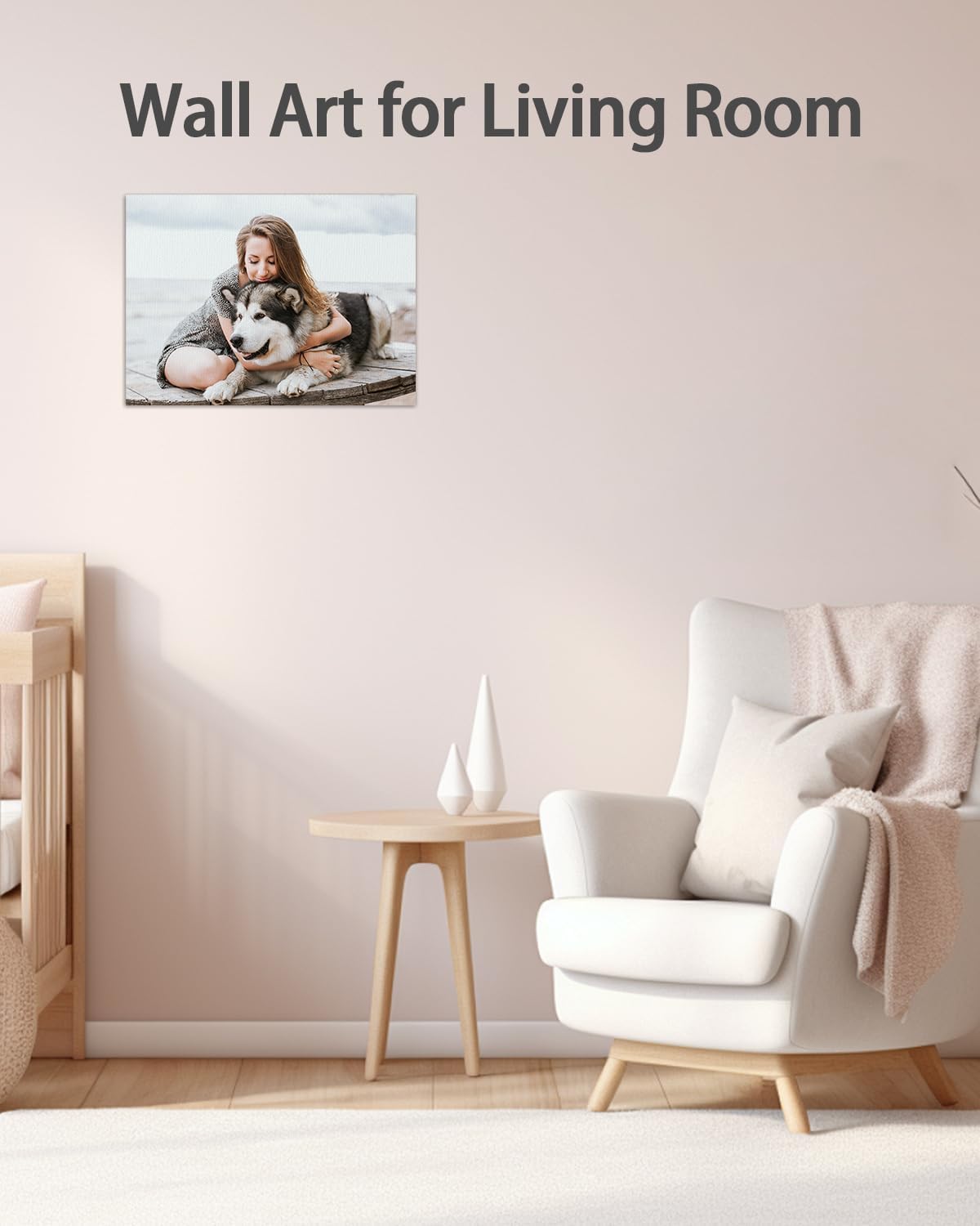 AbcCustomize Canvas Prints with Your Photos,Custom Canvas Wall Art for Bedroom, Living Room, Farmhouse Decor,Personalized Gifts Canvas Prints for Family,Friend,Lover,Pet