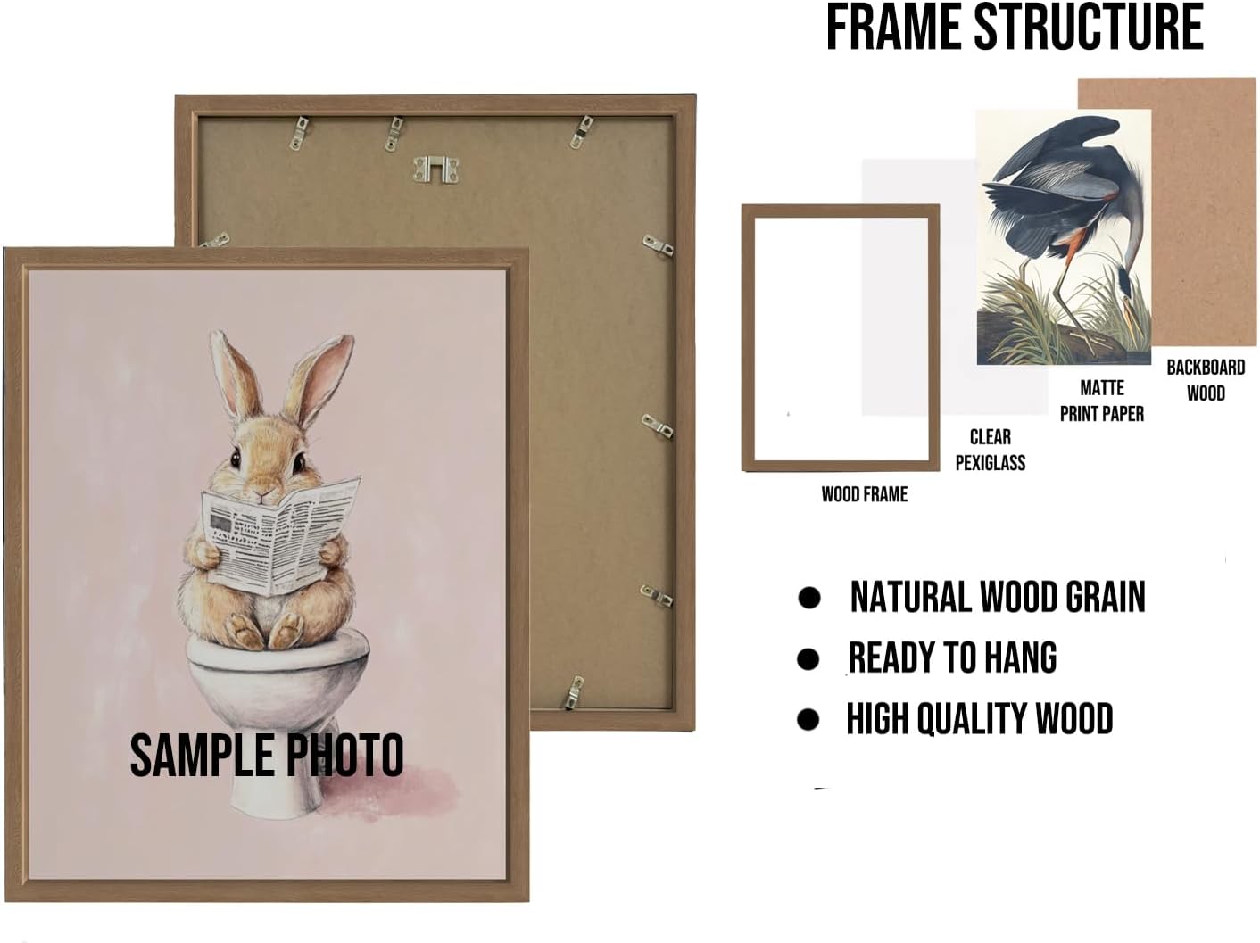 Foggy Skull Poster Art Print, Halloween Scary Vintage Wall Art Academia Spooky Painting Decoration for Horror Prints, Gothic Posters Bedroom Decor 89 (Foggy Skull, 8 x 10 inches, Wood Frame)