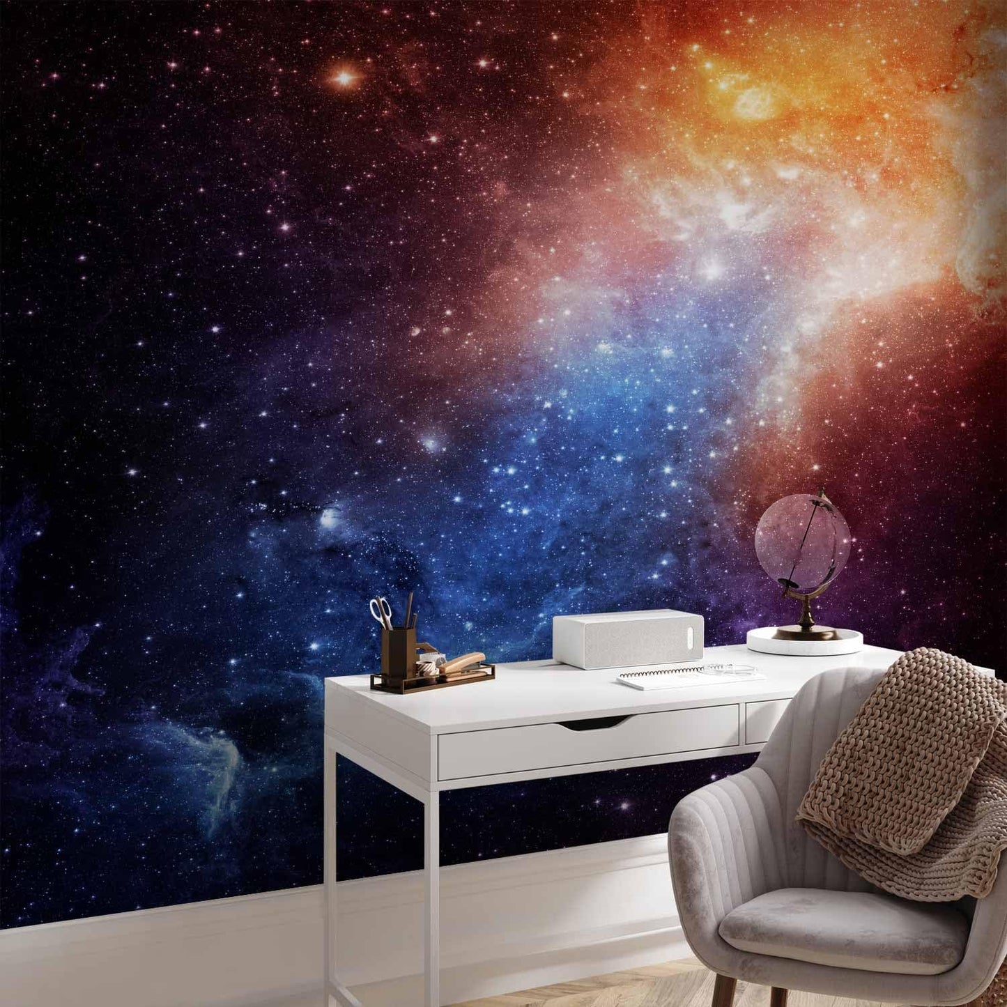 artgeist Premium Wall Mural Cosmos Galaxy 118x83 in - XXL Non-Woven Wallpaper Fleece Wall Decor Photo Print Picture Image Design Home f-B-0057-a-a