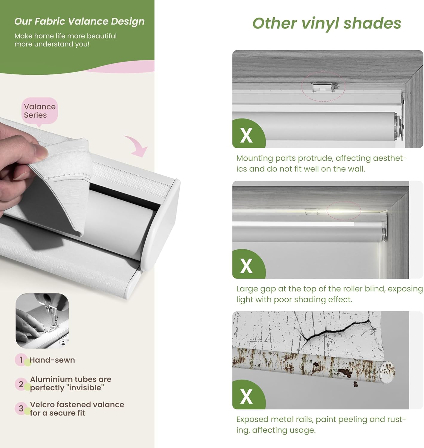 Blackout Roller Shades for Indoor Windows, Cordless Jacquard Fabric-Matched Roller Blinds, Easy to Install Privacy UV Protection Roll Up Blinds for Home Office, Pure White, 31" W x 72" H