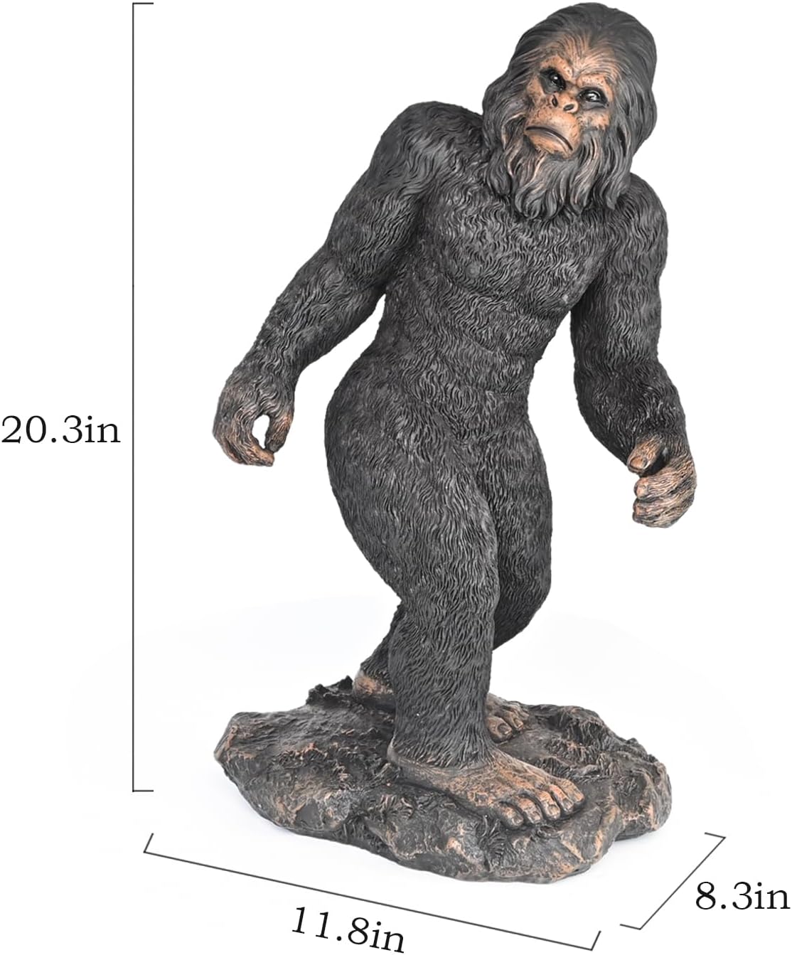 Garden Statues Bigfoot Yard Decor - Grandpa Yeti Large Lawn Products Birthday Decorations Life Size Sasquatch Figurine Resin Tall Outdoor Sculpture for Outside Patio Front Porch