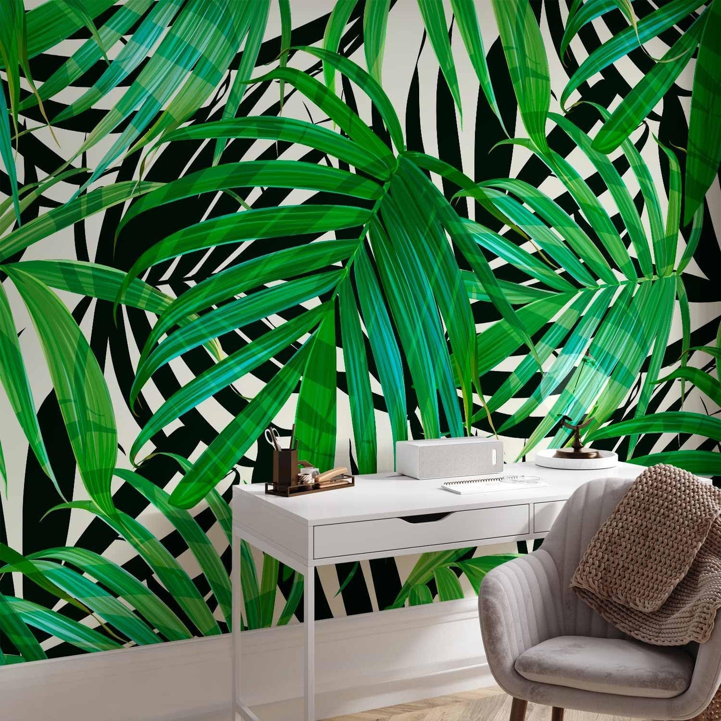 artgeist Wall Mural Tropical 138"x101" XXL Peel and Stick Self-Adhesive Wallpaper Removable Large Sticker Foil Wall Decor Print Picture Image Design b-B-0280-a-a