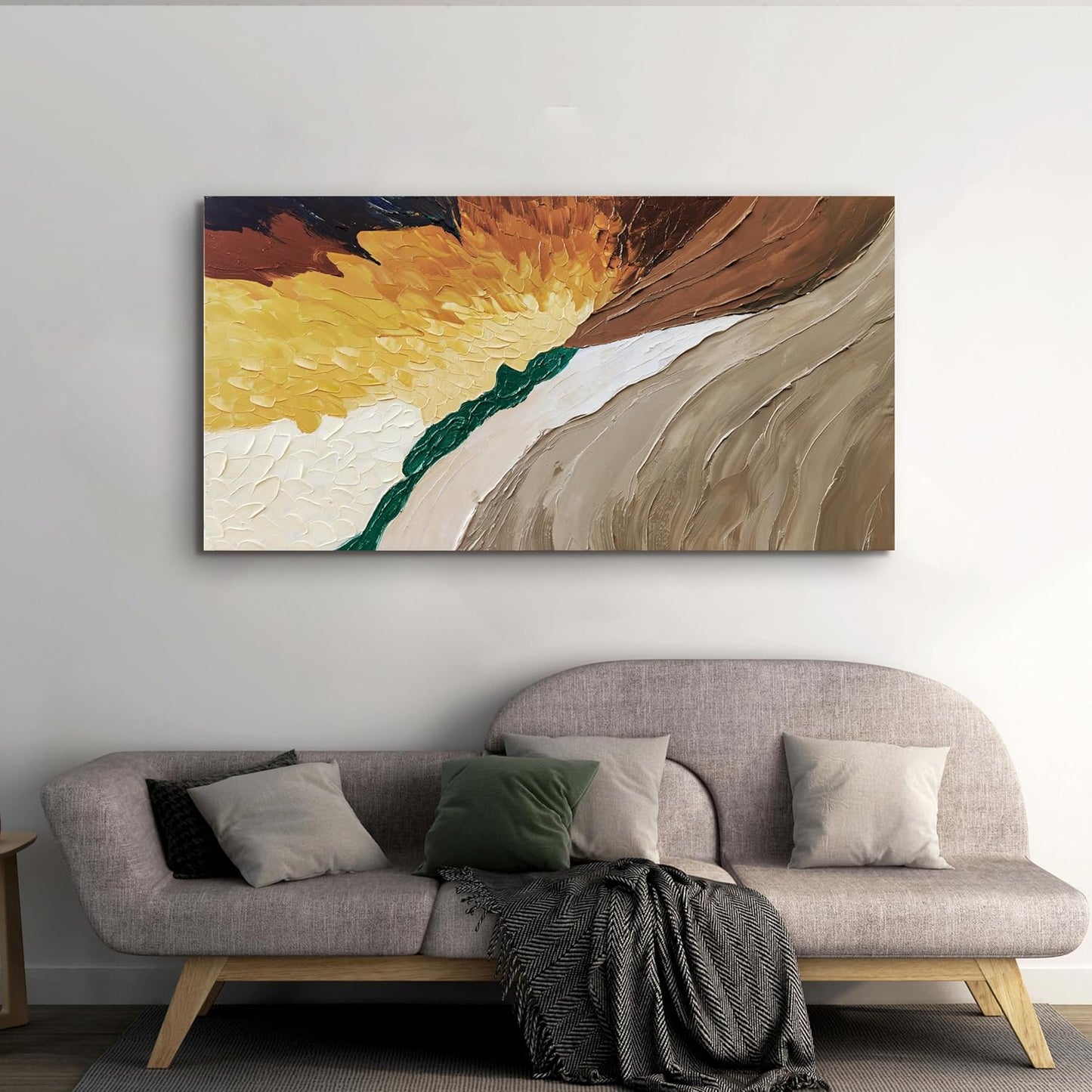 AIXMGSJS Canvas Wall Art Decor Wall Art Pictures for Living Room Canvas Art Wall Decor Abstract Colorful Wall Art Prints Modern Green Wall Art Abstract Artwork for Walls Home Office Decor 20" X 40"