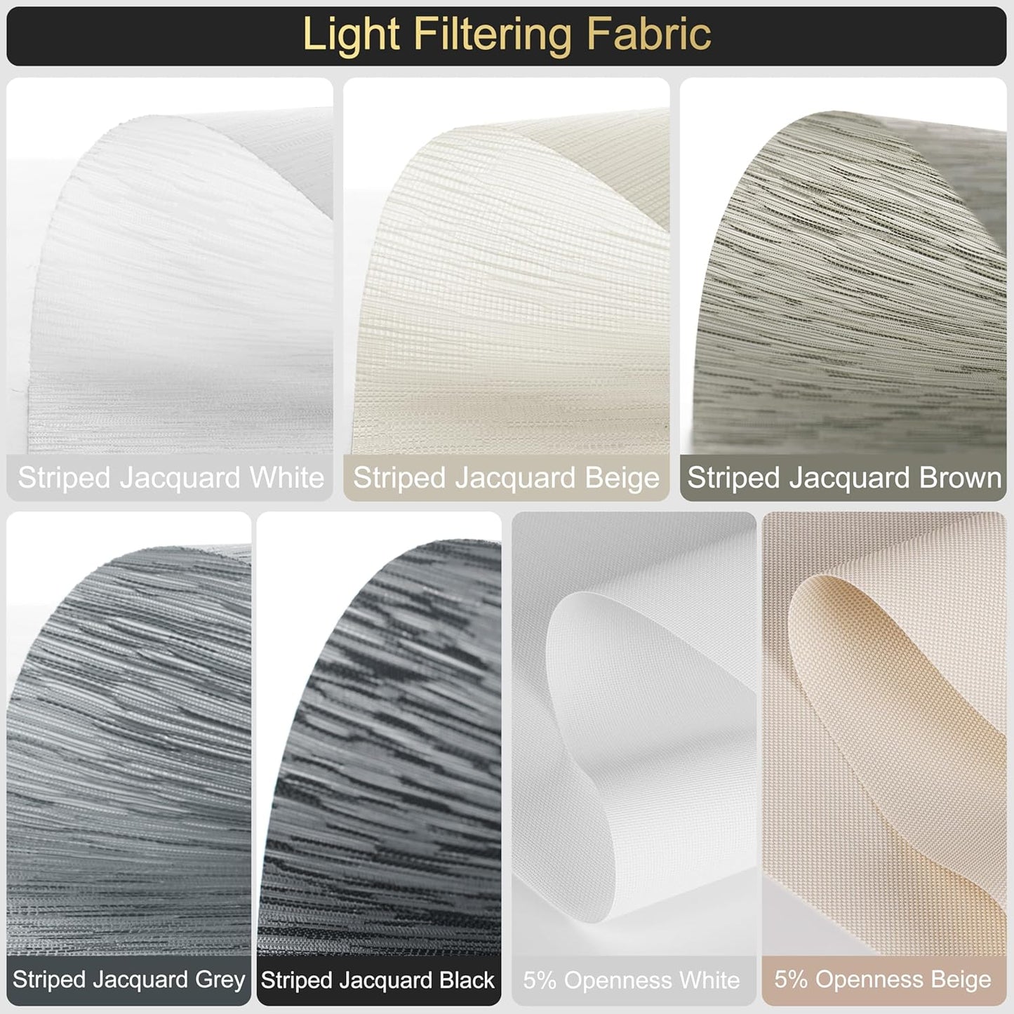 BERISSA Dual Roller Shades with Cassette Valance, Double Blackout and Light Filtering Day and Night Shades for Home Office Door, Custom Sizes and Fabric