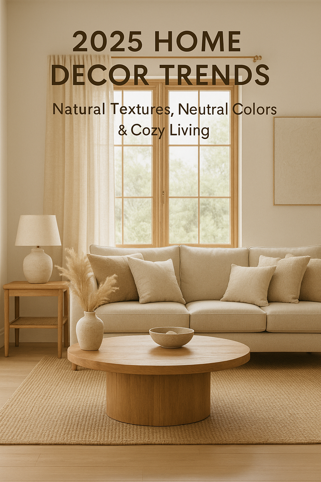 2025 Home Decor Trends: Natural Textures, Neutral Colors &amp; Cozy Living