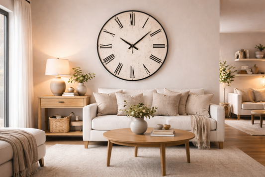 How Large-Scale Wall Clocks Can Anchor an Empty Wall