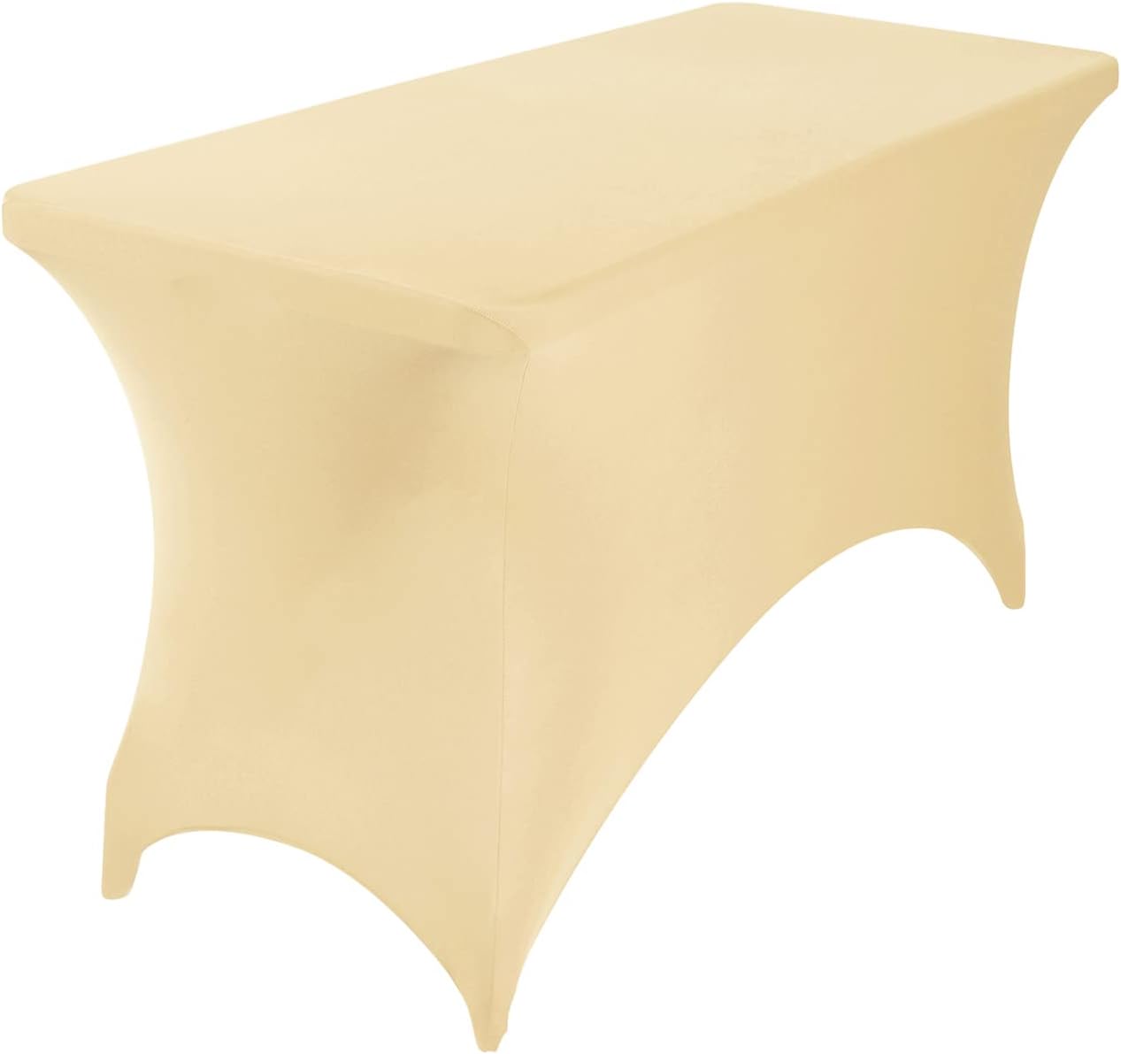 Spandex 4ft Waterproof Table Cover for Party,Wedding, Banquet, and Events(Champagne)