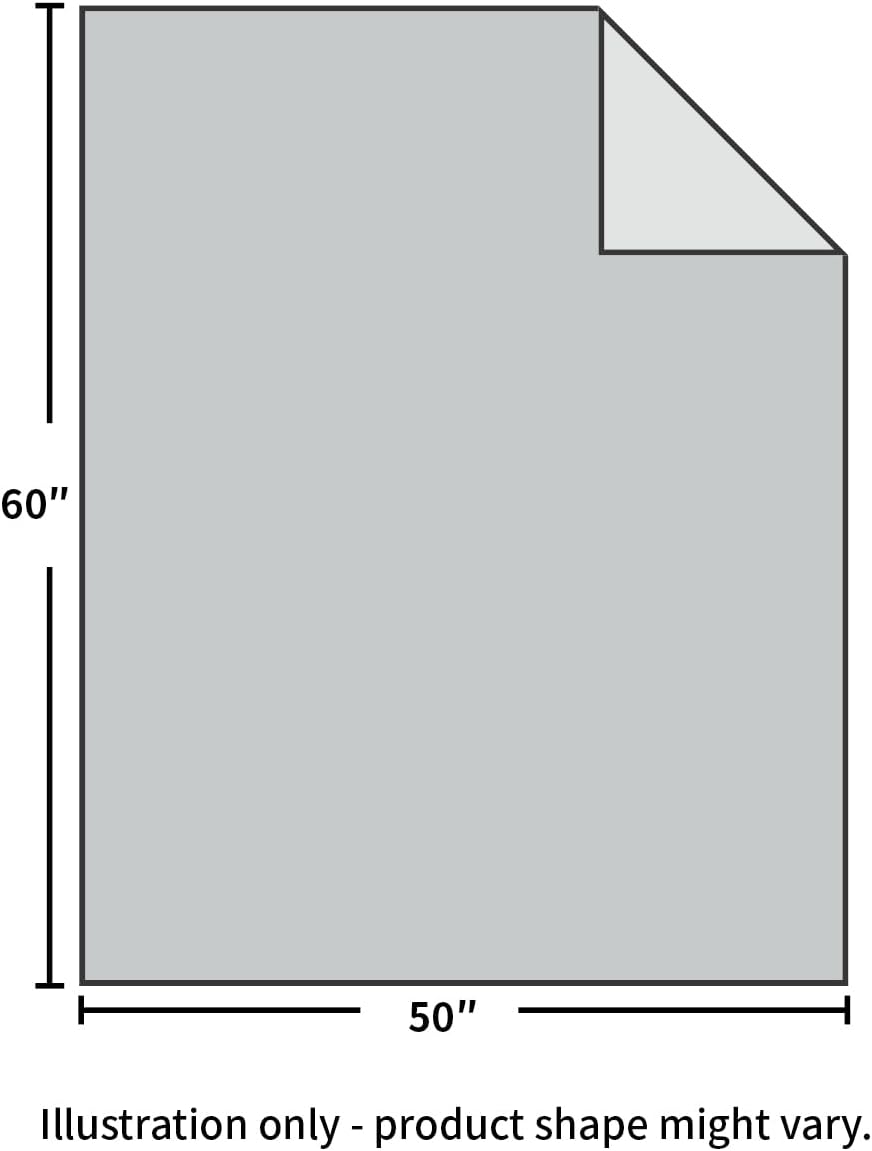 100% Cotton Muslin Throw Blanket for Bed, Couch, Small, Decorative, Soft, Pre-Washed, Breathable and Lightweight Gauze Blanket with Fringes, Suitable for All Seasons, Linen Grey, 50"x60"