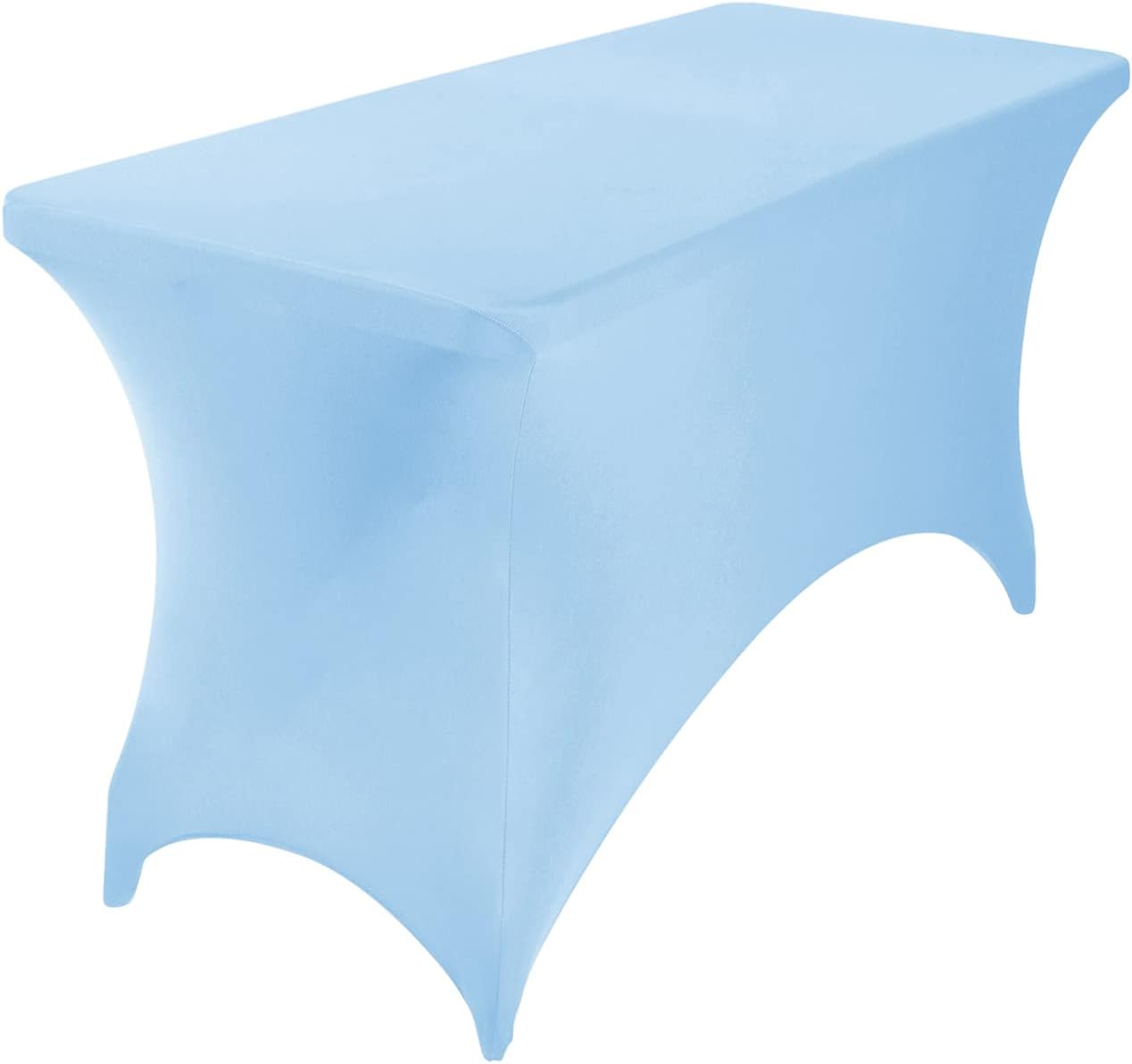 Spandex 4ft Waterproof Table Cover for Party,Wedding, Banquet, and Events(Blue Mist)