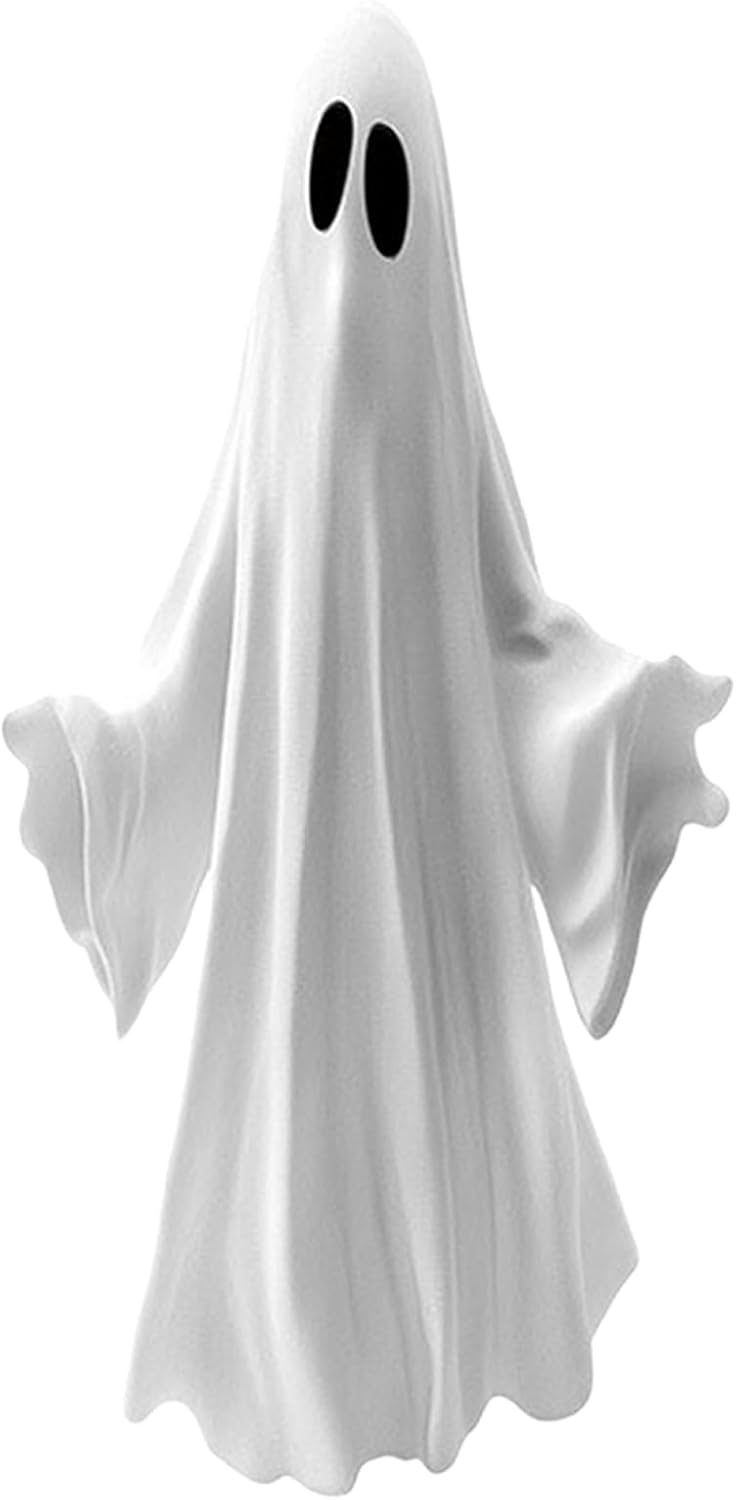 Halloween Window Clings for Glass 1 Sheets Ghost Window Decals Spooky Window Stickers Reusable Windows Cling for Halloween Fall Party Supplies Home School Office Glass Decorations