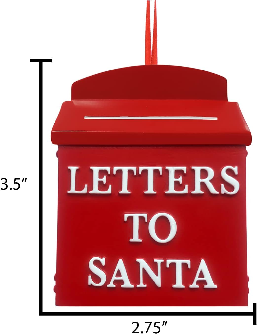 Elves Personalized Santa Claus Ornaments 2024 - Vintage Santa Mailbox & Topper for Christmas Tree