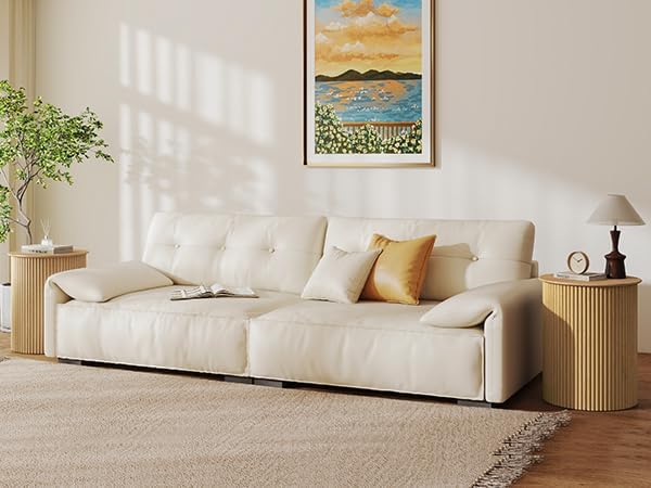 AVZEAR Small Round Side Table Fluted Night Stand Set of 2, Modern Boho End Table with Storage, 17.7" Circle Bedside Tables Wood Nightstands for Small Spaces, Living Room, Bedroom (Natural)