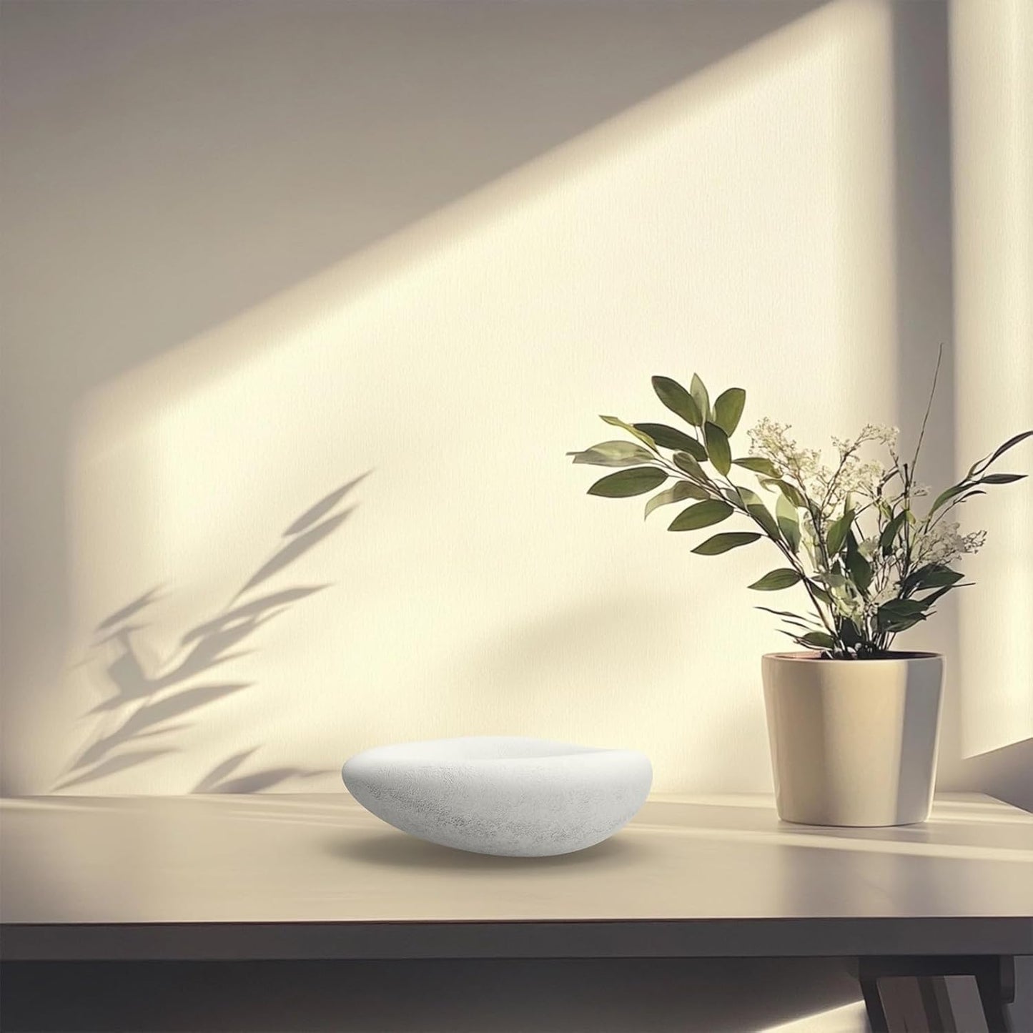 6.3 Inch Concrete Bowl, Modern Decorative Home Decor, Jewelry Tray, Asymmetrical Concrete Organic Bowl, Minimalist Tray