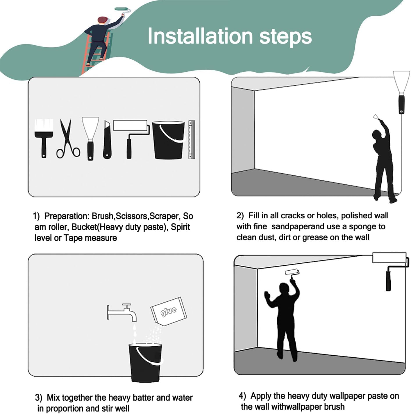 -Colorful Forest Beautiful Starry Tree Branches Wallpaper Bedroom XT14 L 180" x 115"