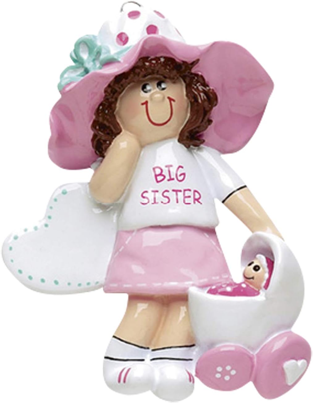 3D Toddler Ornaments for Christmas Tree 2025 - Big Sister Stroller Ornament for Kids Cozy Pajama Ornament for Girl Personalized Christmas Ornaments for Kids Gifts for Girls Toddler Girl Decorations