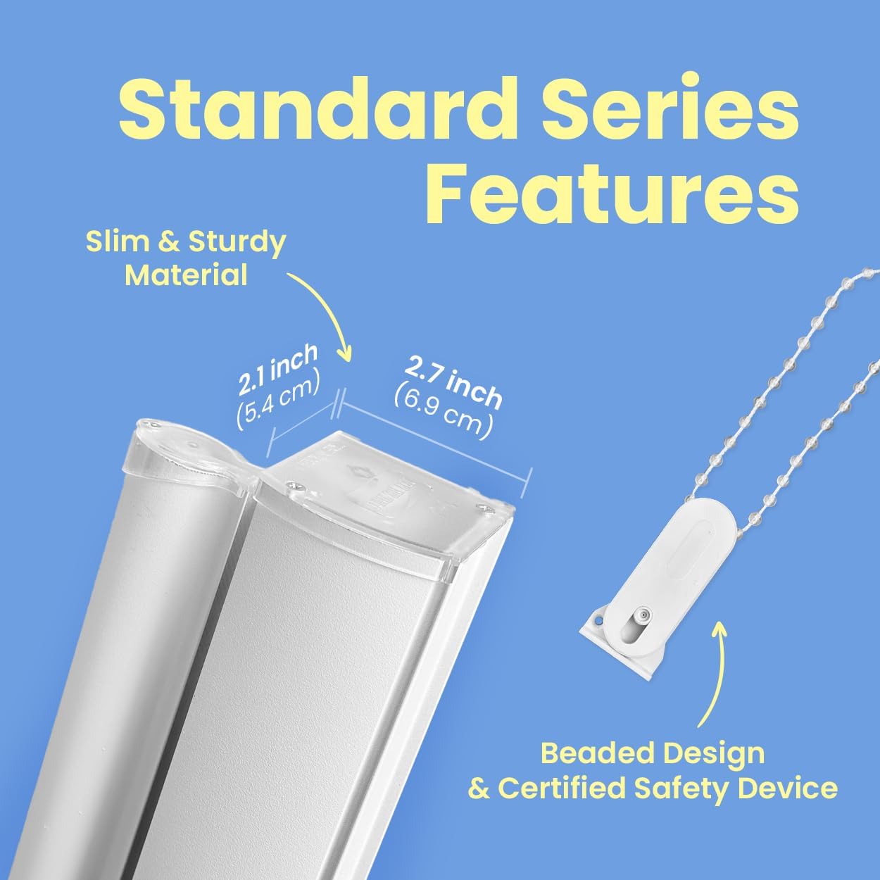 Foiresoft Standard Zebra Roller Blinds for Windows [W24 x H48 Inch, White, Basic], Light Filtering Dual Layer Shades for Bedroom, Living Room, Office, 13 Colors