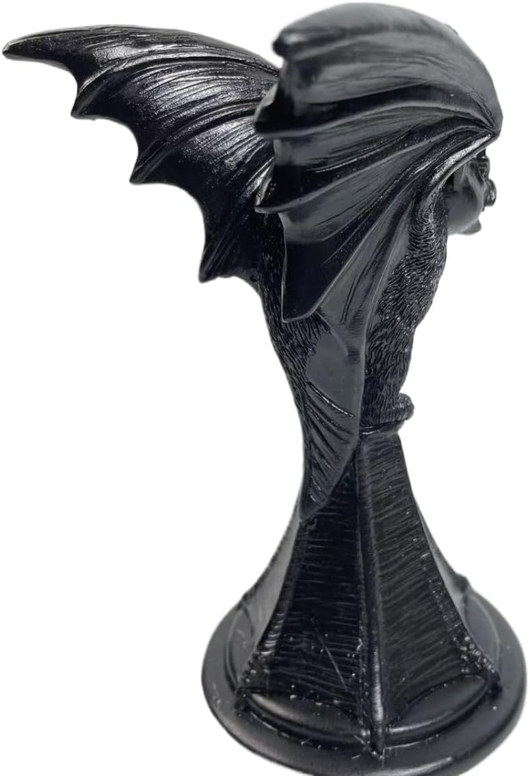 Gothic Candle Holder Raven Decor Owl Candle Sticks Holder Decor Mystical Dark Accents for Home & Parties (Bat)