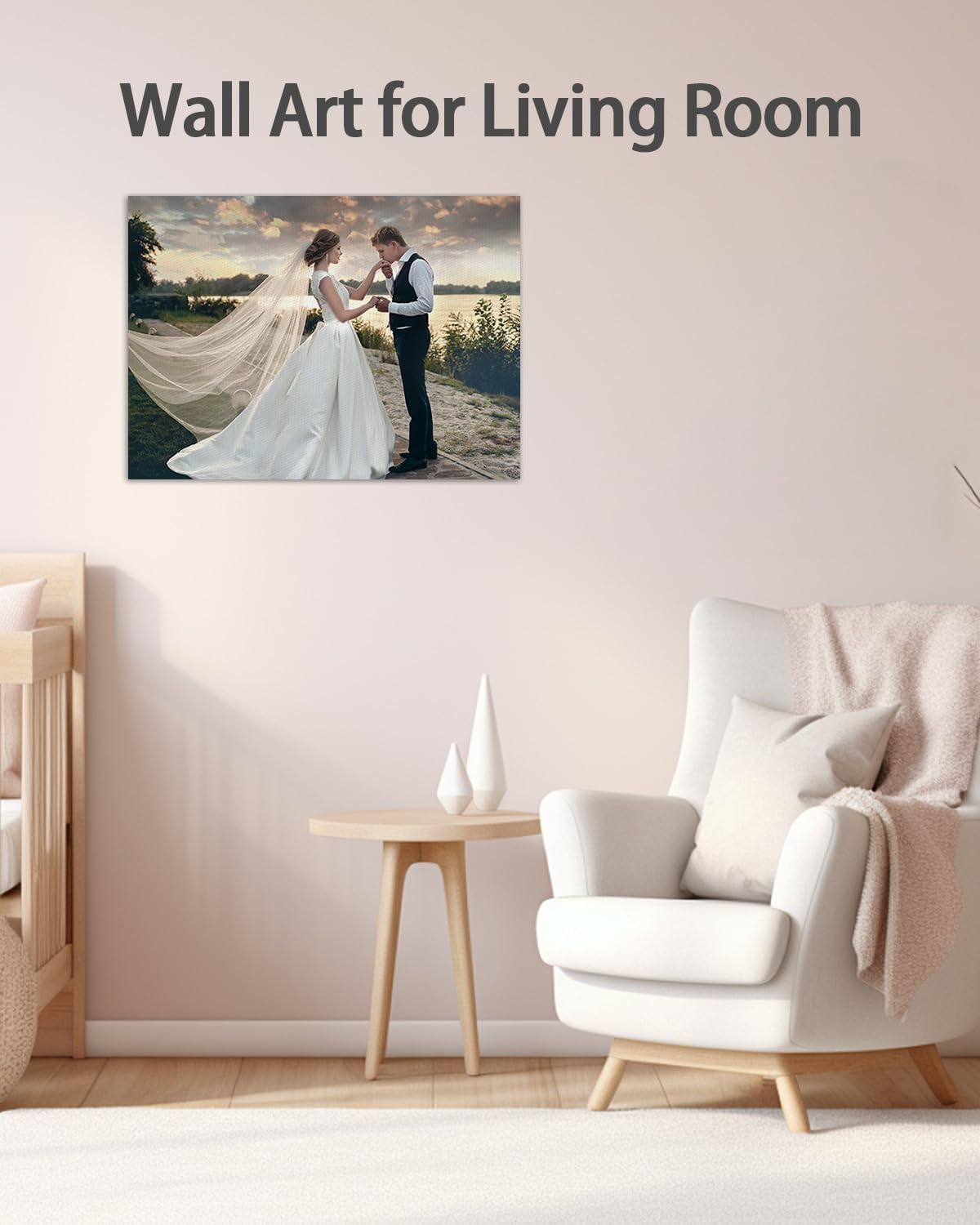 AbcCustomize Custom Canvas Wall Art with Your Photos, Custom Canvas Wall Art for Bedroom, Living Room, Farmhouse Decor, Personalized Gifts