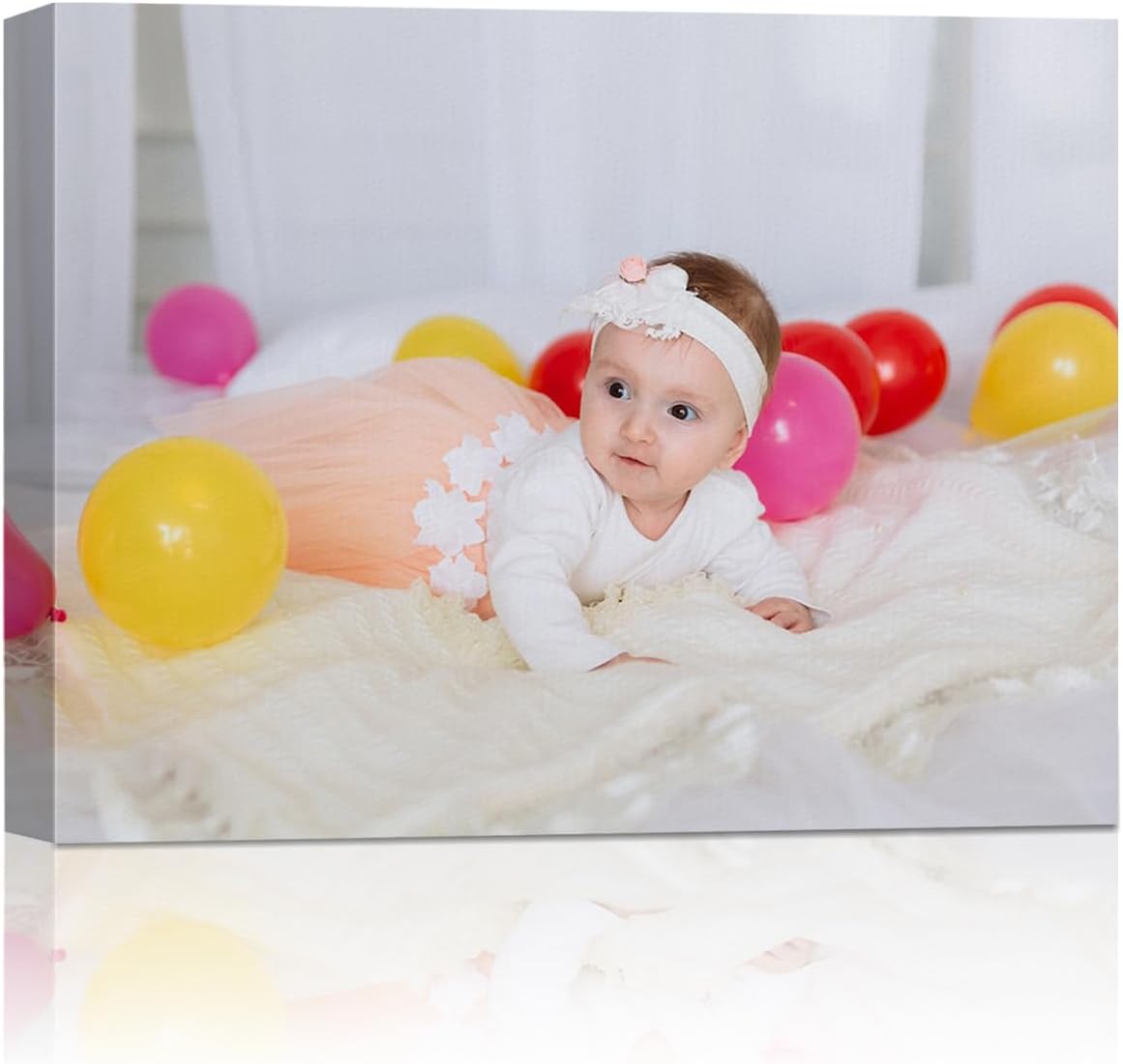 AbcCustomize Canvas Prints with Your Photos, Custom Canvas for Living Room and Bedroom Decor, Personalized gifts for Friends Lover and Family, Canvas Wall Art for Gifts & Keepsakes, Ready to Hang