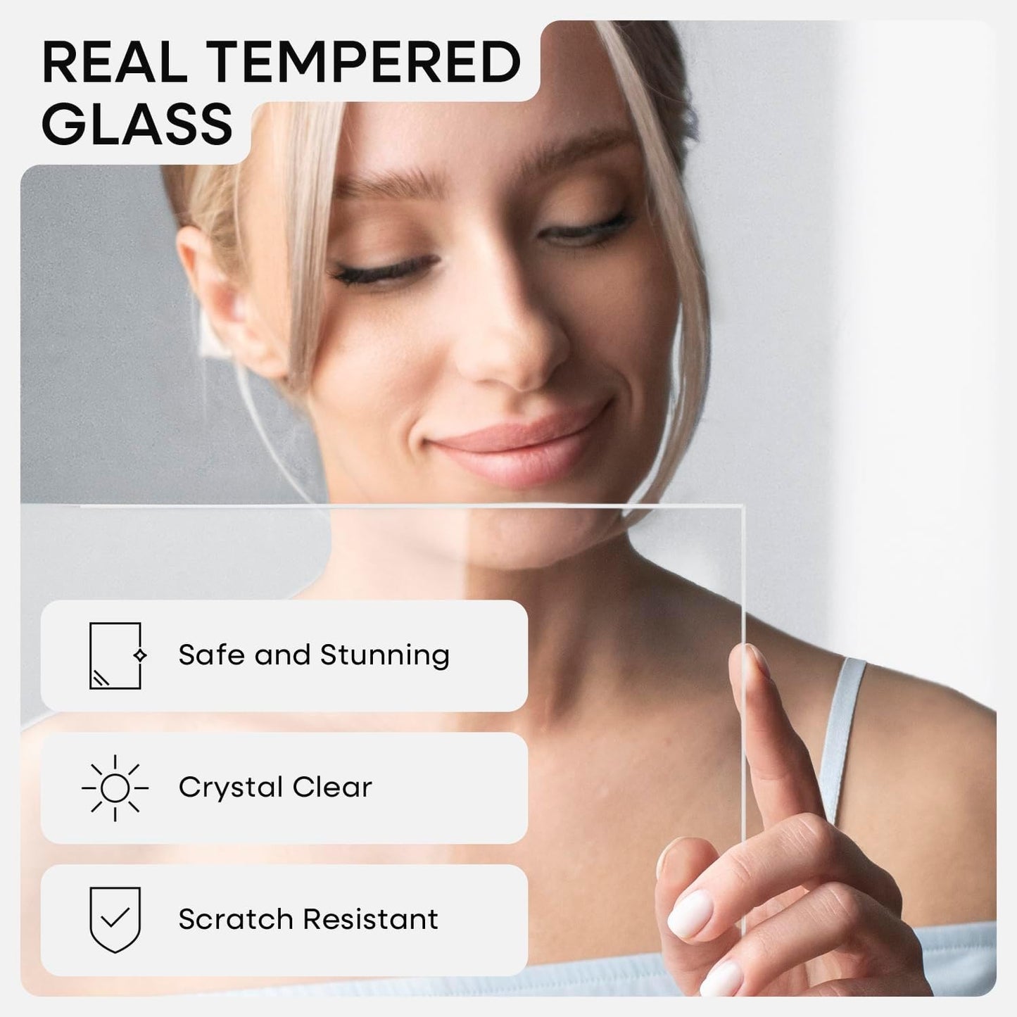 Homeforia 11x17 White Wood Frame, High End Oak 17 x 11 White Wooden Picture Frames with Mat 8 by 12, 11x17 Poster Frame Matted to 8x12 inch Photo, 17x11 Thin Frames, Tempered Glass, Wall Kit, Set of 1