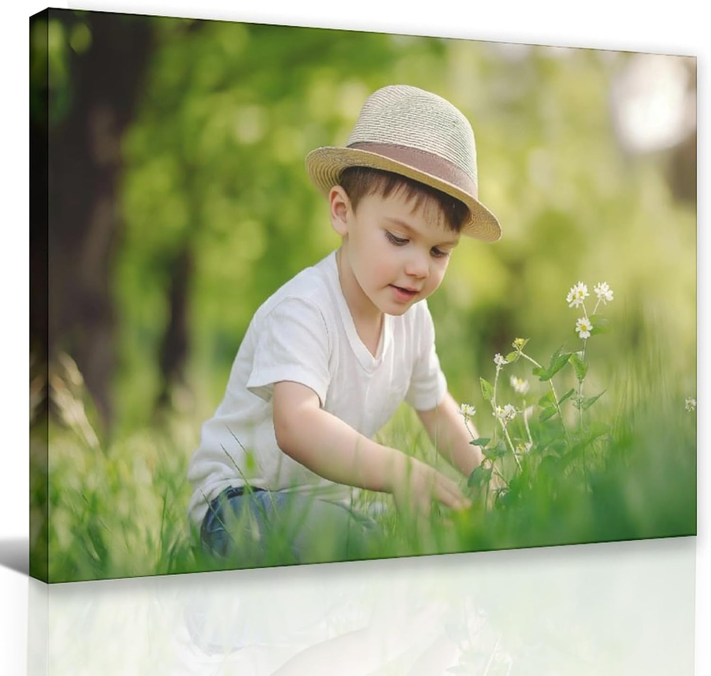 Framed Canvas Prints With Your Photo Personalized Picture Customize Canvas Prints Wall Art Framed 30x20in
