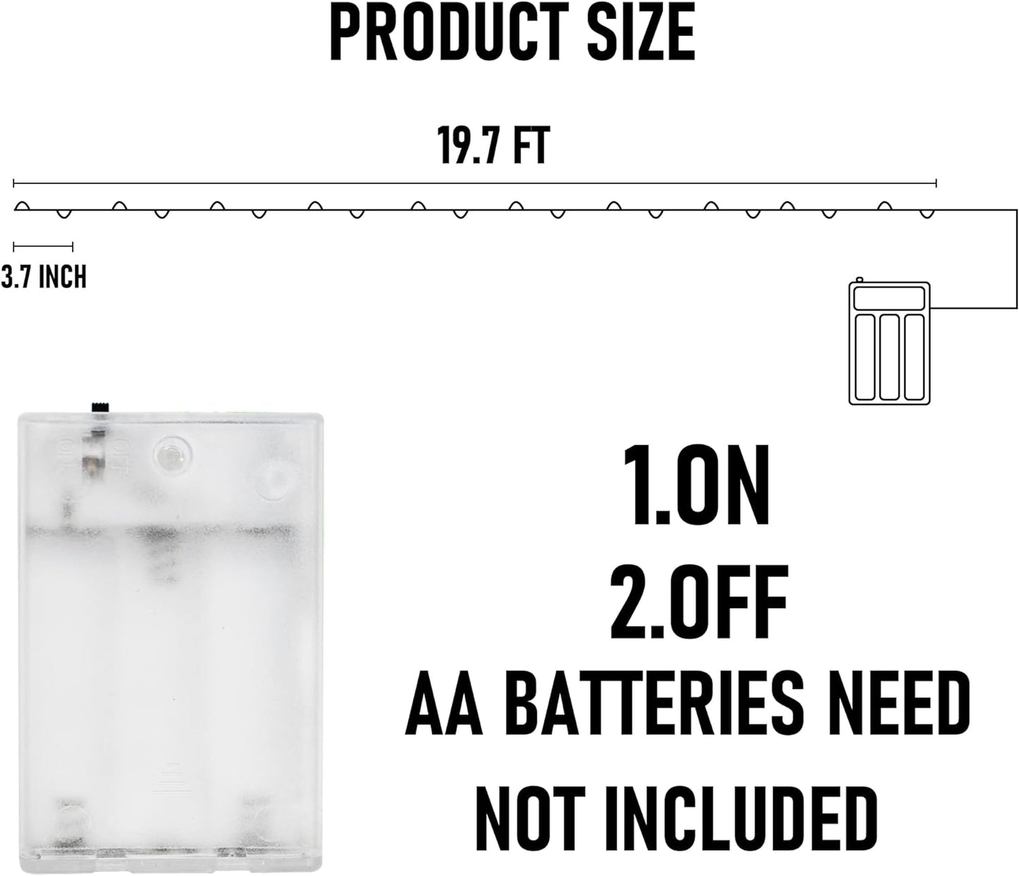 Dazzle Bright Fairy String Lights, 20 FT 60 LED Copper Wire Battery Operated Waterproof Lights, Halloween Decorations for Indoor Home Room Outdoor Garden Patio Party Decor (Purple, 1)