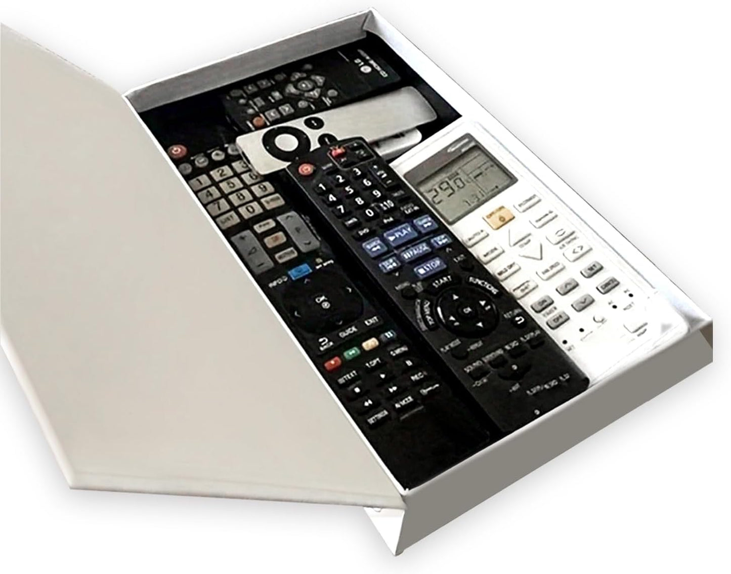 Decorative Storage Book Box – Hidden Storage for Remote Controls, Keys, and Small Items – Elegant Home Decor for Living Room, Bedroom, Coffee Table – Modern Style Faux Book Organizer (London)