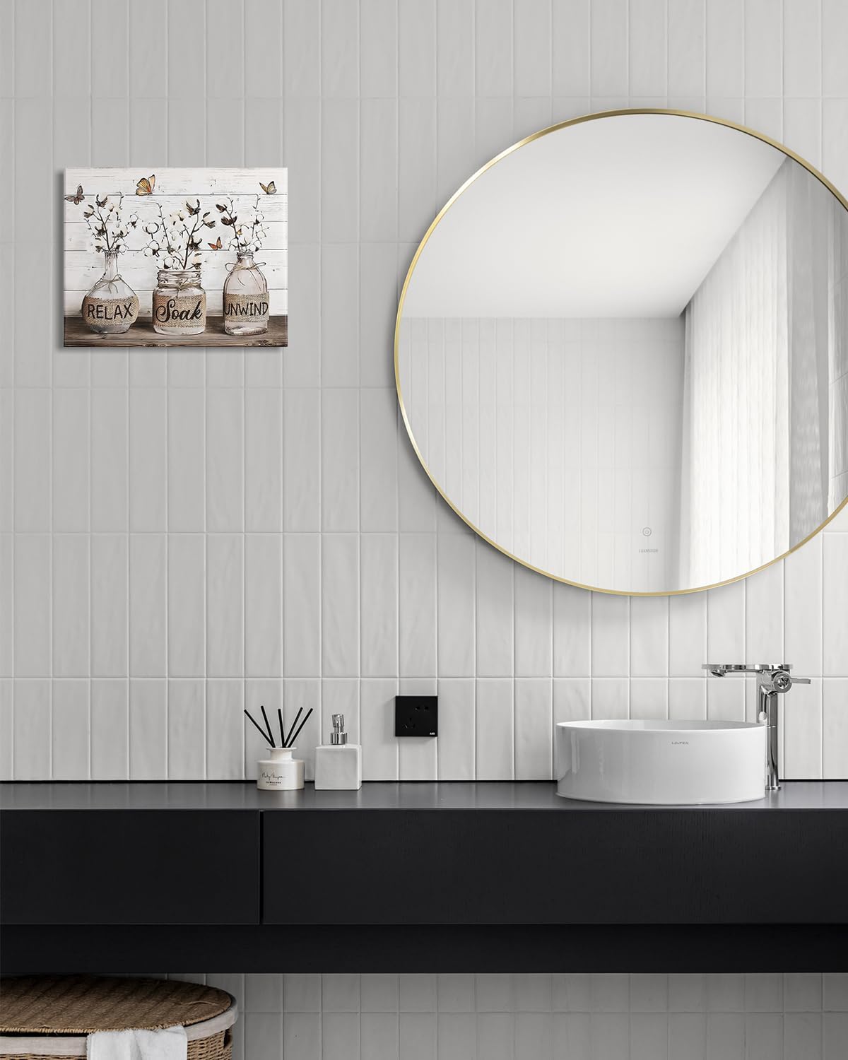 AbcCustomize Wall Art, Canvas Wall Art for Living Room Decor,Wall Decor Aesthetic, Country Nature Landscape Painting for Bedroom Bathroom Office Home Decor