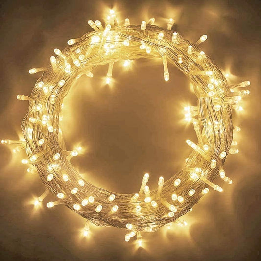 98FT 200 LEDs String Lights Waterproof Fairy Lights 8 Modes with Memory 30V UL Certified Power Supply for Home, Garden, Wedding, Party, Christmas Decoration Indoor Outdoor (Warm White)