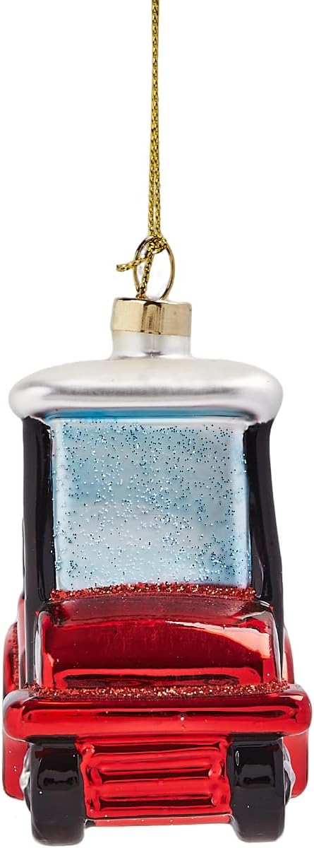 Hanging Christmas Ornaments, 2025 Glass Blown Christmas Tree Ornaments, Blue Christmas Tree Decorations, Funny Gifts & Home Decor, Car