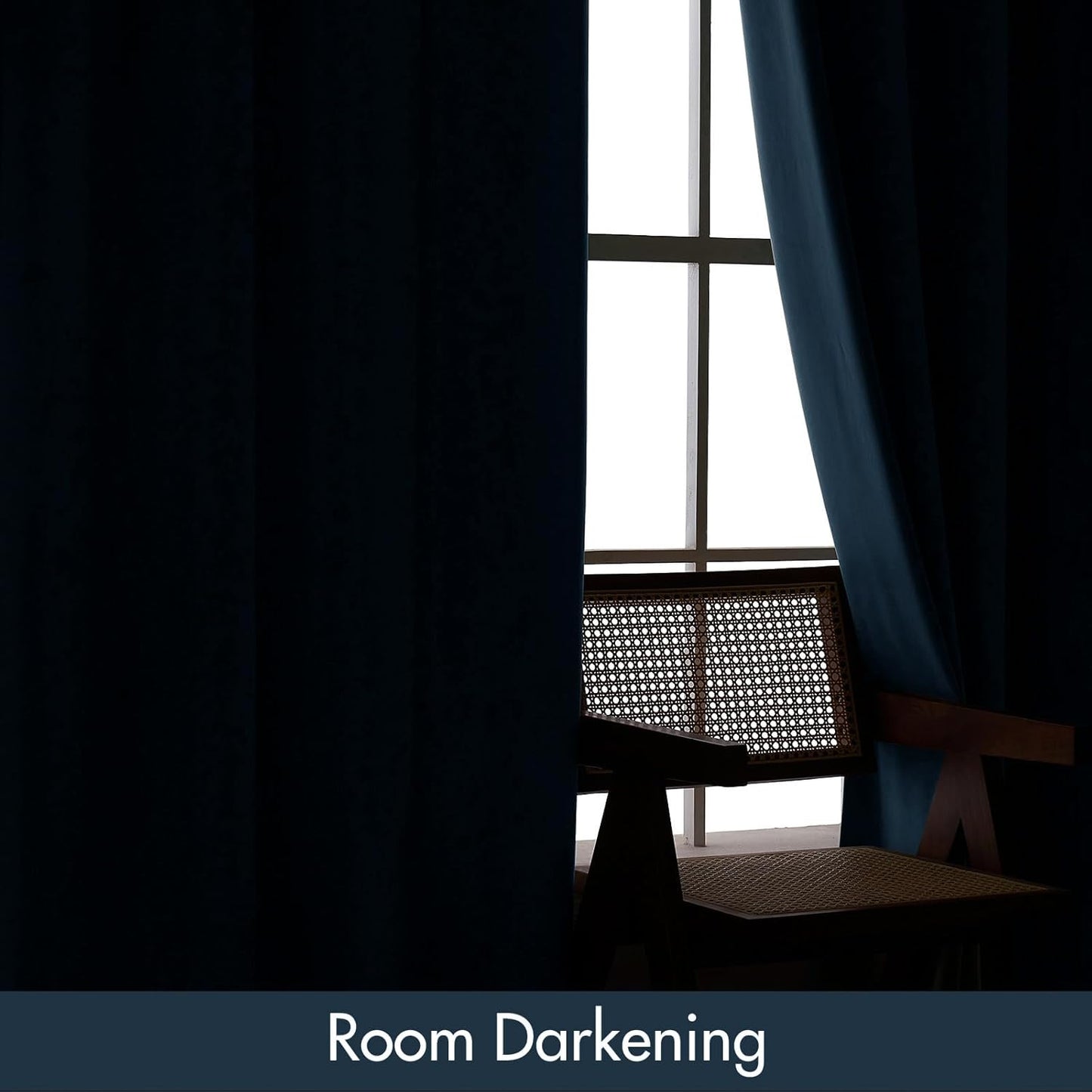 MIULEE Dark Slate Velvet Curtains Thermal Insulated Blackout Curtain Drapes for Bedroom Living Room Darkening 96 Inches Long Curtains Panels Rod Pocket Set of 2