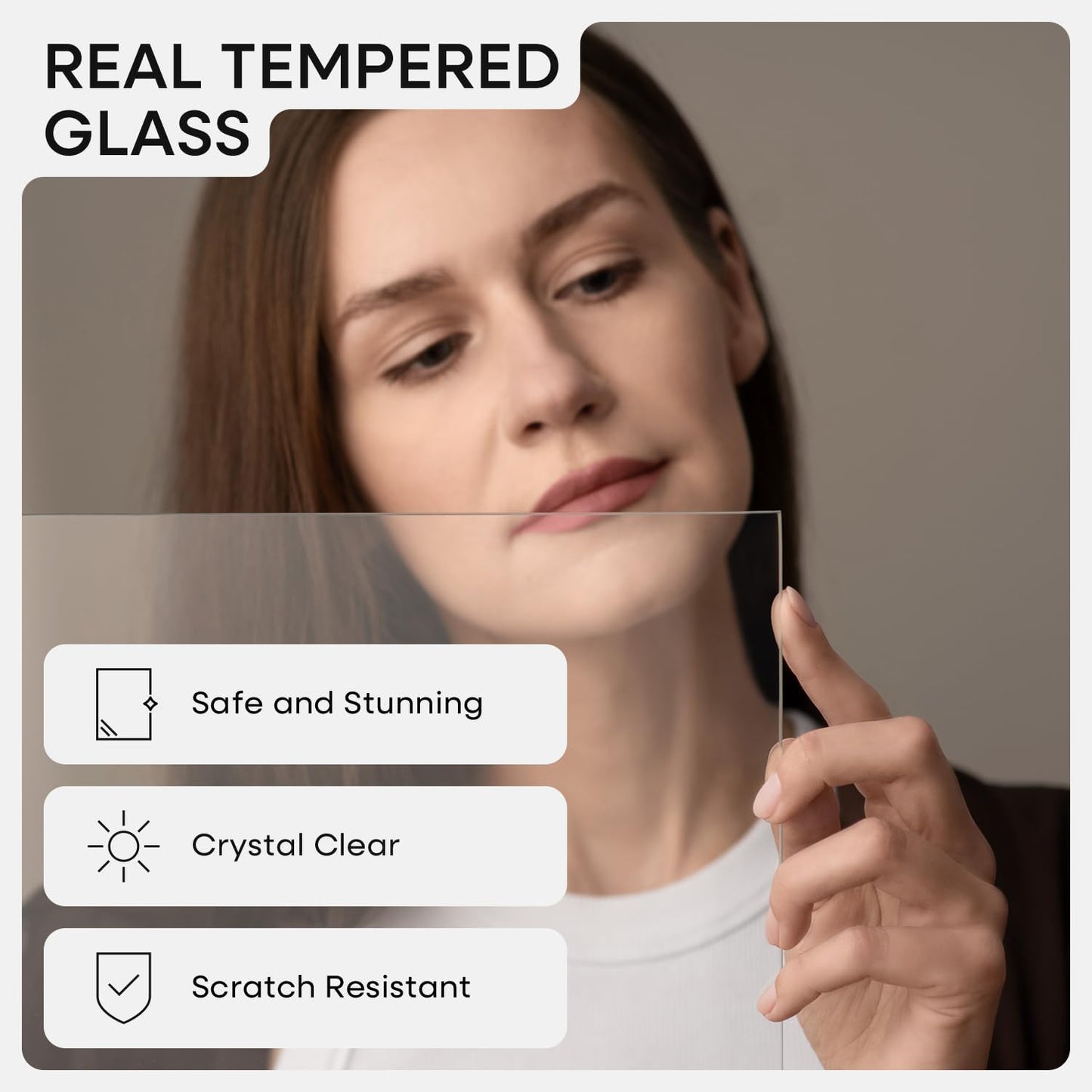 Homeforia A4 Picture Frame Brown Wood, High-End Dark Oak 8.3 x 11.7 Poster Walnut Frames Matted to 5.8 by 8.3 inch Photo, A4 Size Wooden Frame with Mat for A5 Print, Tempered Glass, Wall Kit, Set of 1