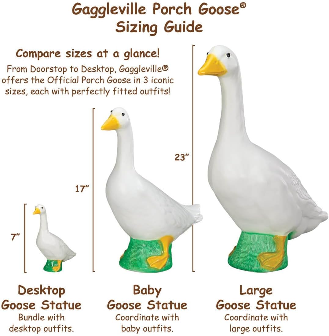 Fox Valley Traders Gaggleville Desktop Goose 7" H Statue