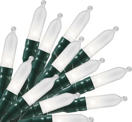 2 Pack Battery Operated Christmas String Lights, 8ft 20 LED Mini Lights with Timer, Christmas Tree Light for Indoor Outdoor Bedroom Wedding Party Holiday Xmas Decoration，Pure White