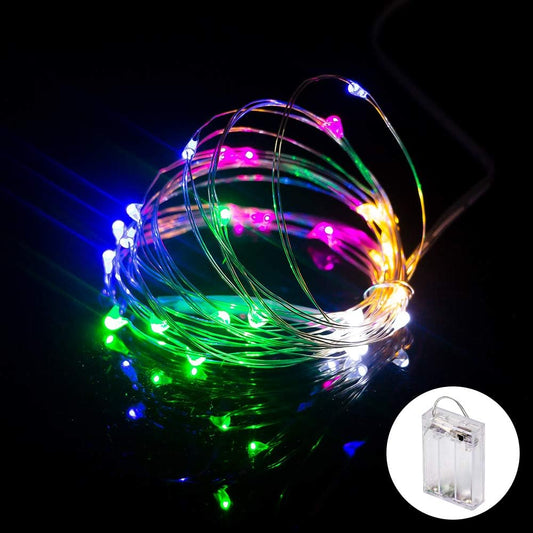 XINKAITE Led String Lights Waterproof 32.8ft led Fairy Lights Battery Operated for Wedding, Home, Garden, Party, Christmas Decoration, Multicolor