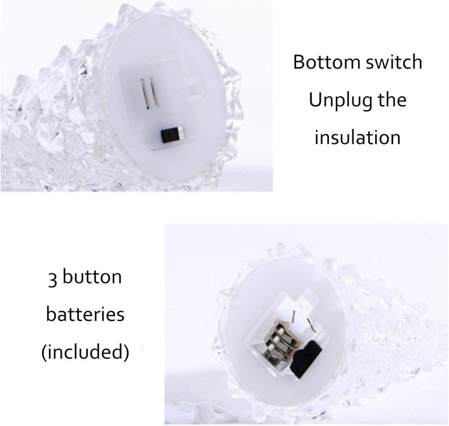 Generic 3 Pack Acrylic Christmas Tree Lamp, Enchanted Light Up 7 Colors Changing Lights, 5 x 2 Inch Mini Christmas Tree with Lights for Room Table Decor