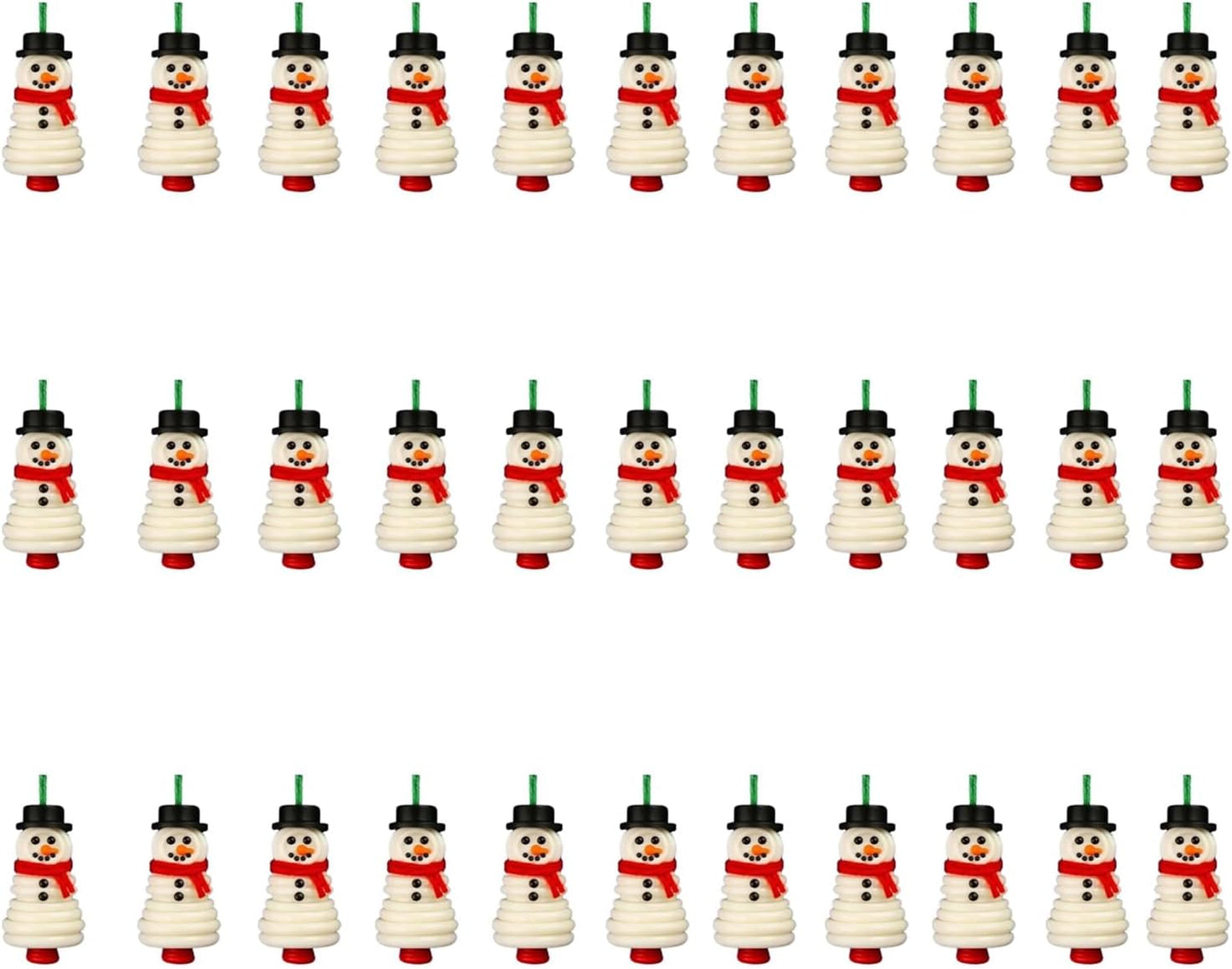 DIY Christmas Button Ornament Making Set - Snowman/Santa/Angel, Fun Holiday Craft Kit for All Ages, Ideal Xmas Tree Hanging Decor & Festive Gifts (30 pcs-C)