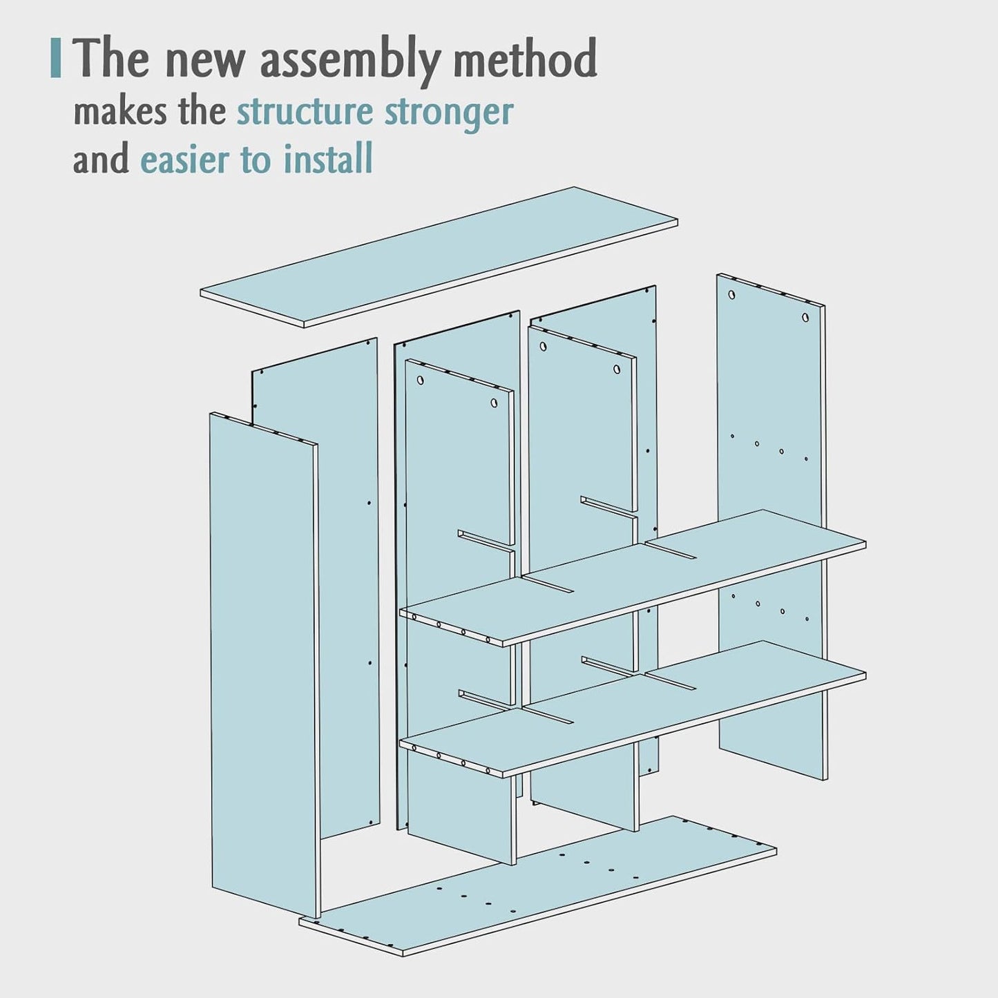9-Cube Storage Shelf Bookcase - Wooden 3-Tier Free Standing Open Bookshelf for Home and Office, Organizer Cabinet in Black
