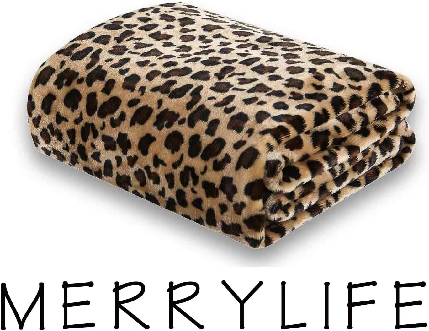 MERRYLIFE Leopard Throw Blanket Decorative Fleece Throw | Ultra-Plush Colorful Oversized | Couch Blanket Travel Lap | (50" 60", Cheetah)