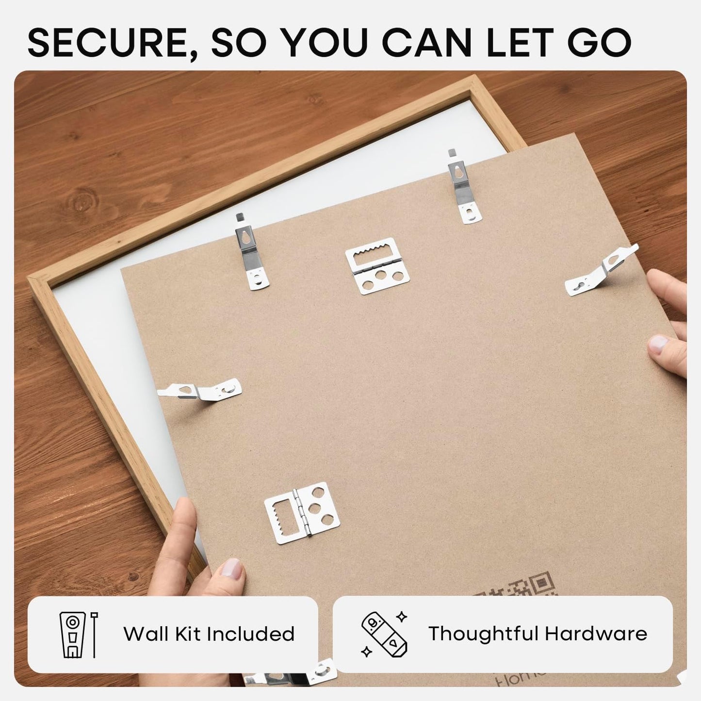 Homeforia 13x19 Picture Frame Wood, High End Natural Oak 13x19 Light Wooden Poster Frame with Mat 11x17, 13 x 19 Frames Matted to 11 x 17 Photo, 19x13 Hanging Frame, Tempered Glass, Wall Kit, Set of 1