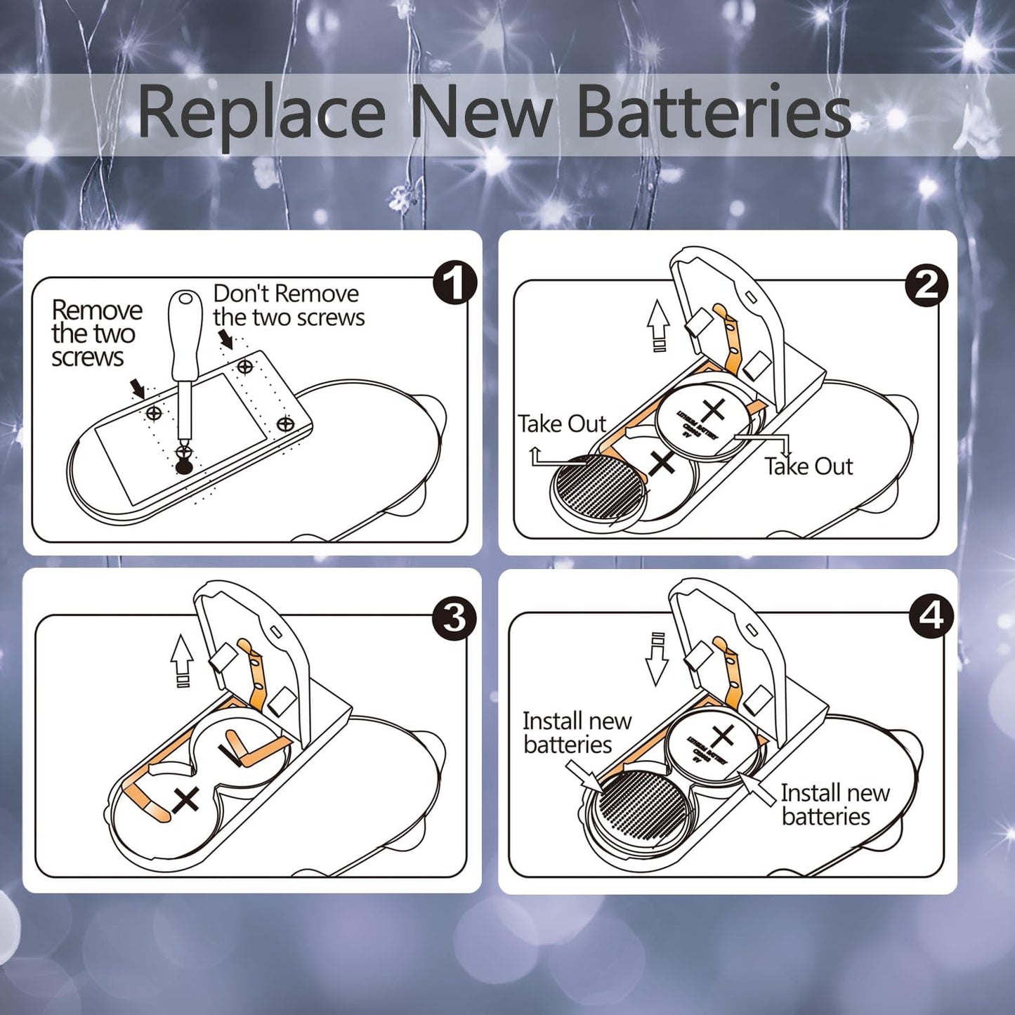 6 Pack Fairy Lights Battery Operated Mini String Lights with Timer 2PCS Remote 6.5ft 20LED Cool White Firefly Lights Waterproof Silver Wire Twinkle Lights DIY Mason Jar Wedding Party Christmas Decor