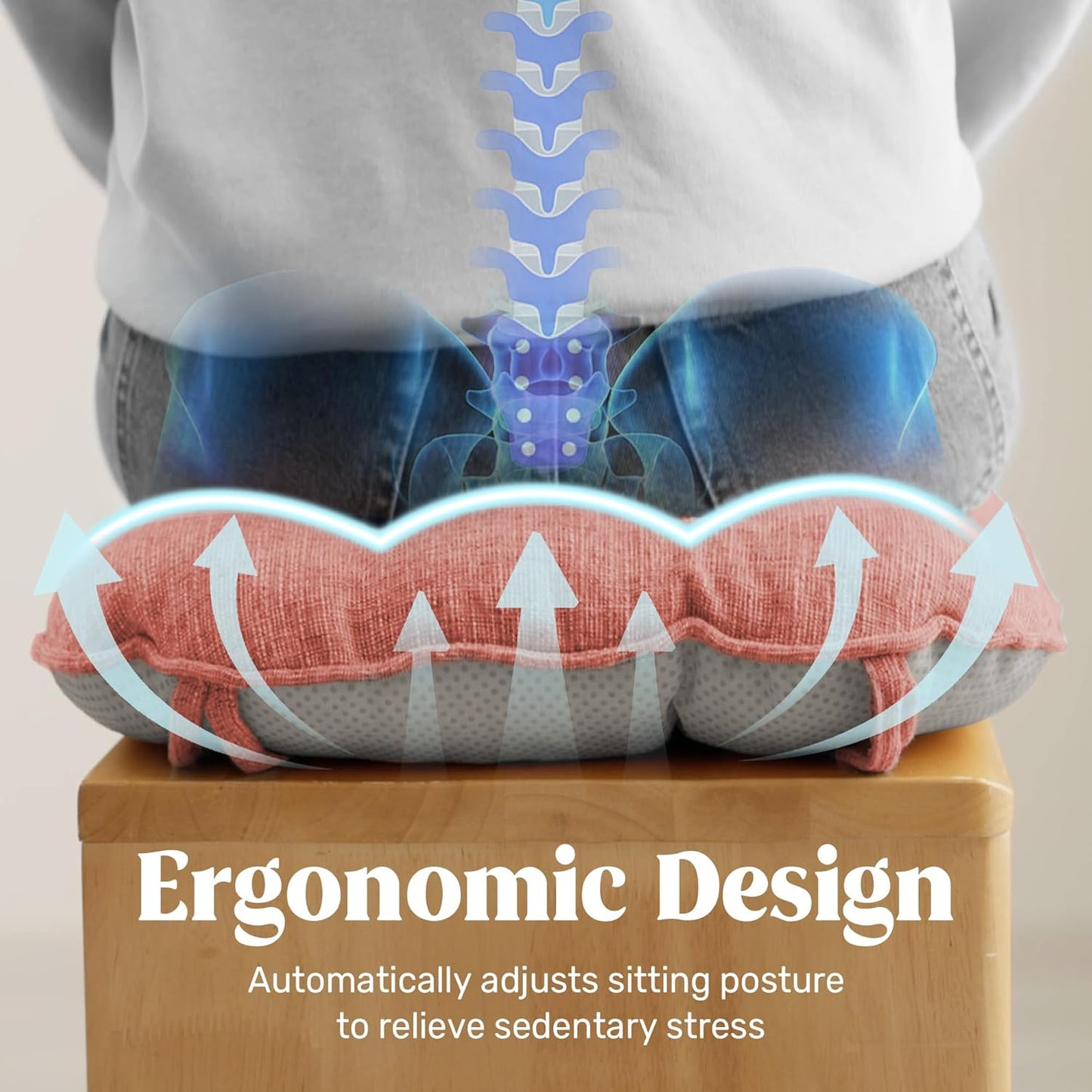 puredown® Chair Cushions for Dining Chairs, Tufted Memory Foam Chair Pads with Non-Slip Backing, Kitchen Seat Cushions with Ties, Washable Seat Pads Set of 4, 15.5" x 15.5" x 4", Pinky