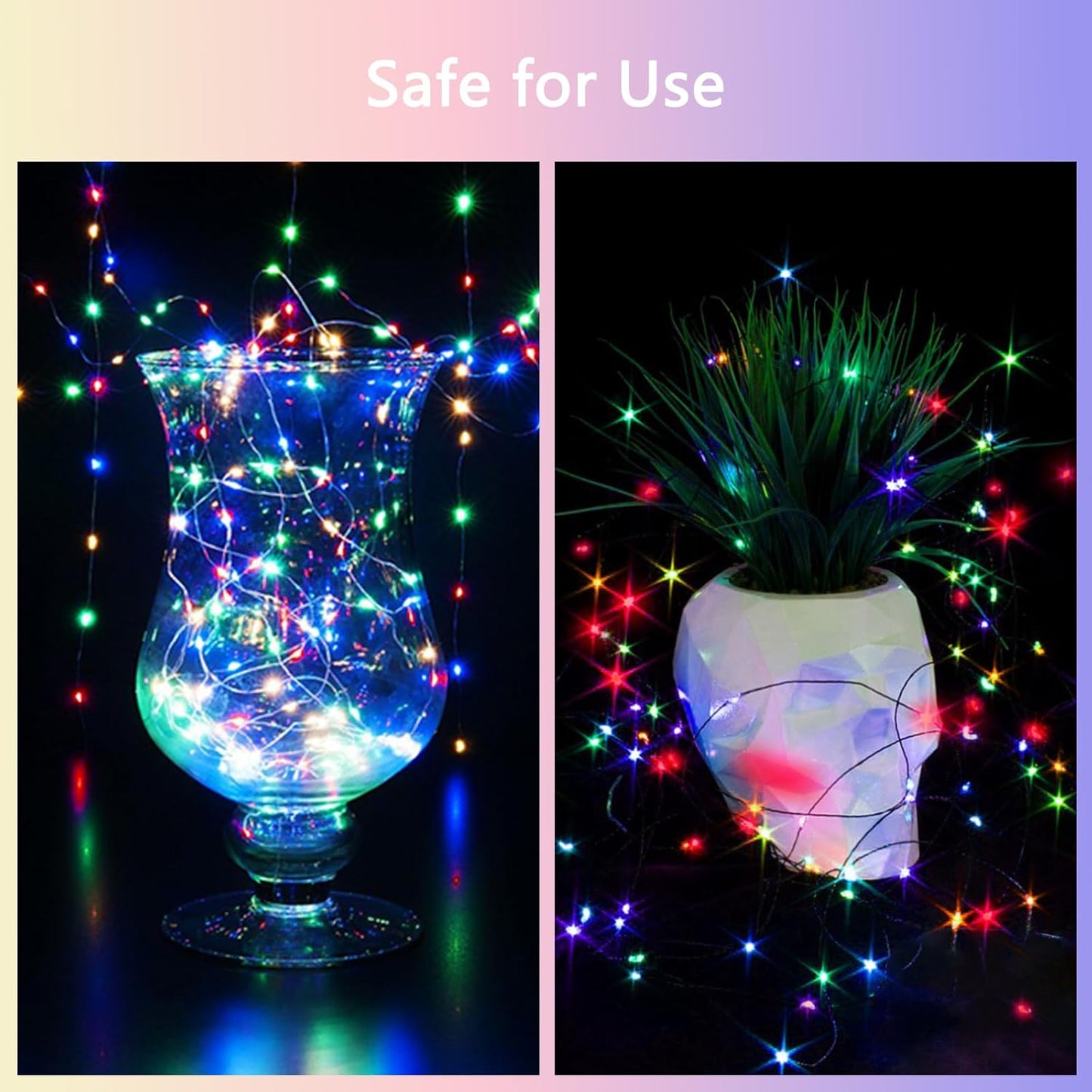 4 Pack Fairy Lights Battery Operated with Remote Control Timer, 26 FT 80 LED String Lights Outdoor Indoor, 8 Mode Twinkle Lights for Christmas Party Wedding Birthday Bedroom Decorations (Multicolor)