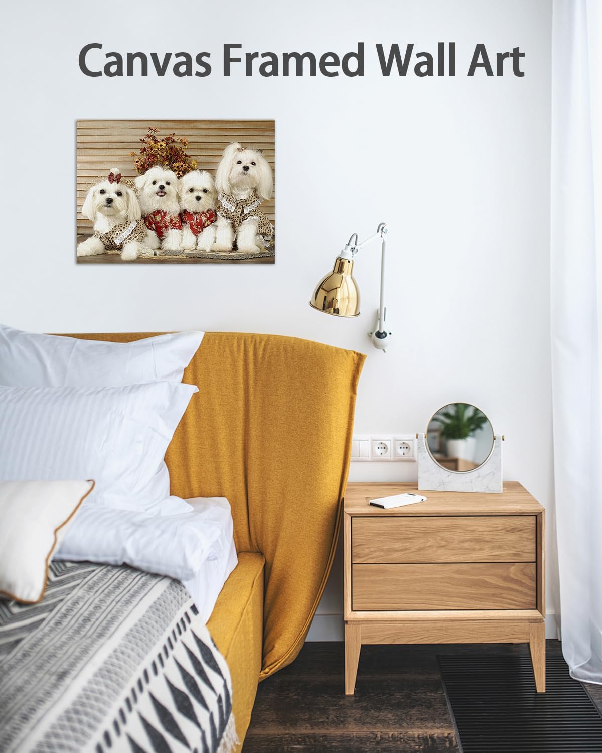 AbcCustomize Canvas Prints with Your Photos，Custom Canvas Wall Art for Bedroom, Living Room, Farmhouse Decor，Personalized Gifts Canvas Prints for Family，Friend，Lover，Pet