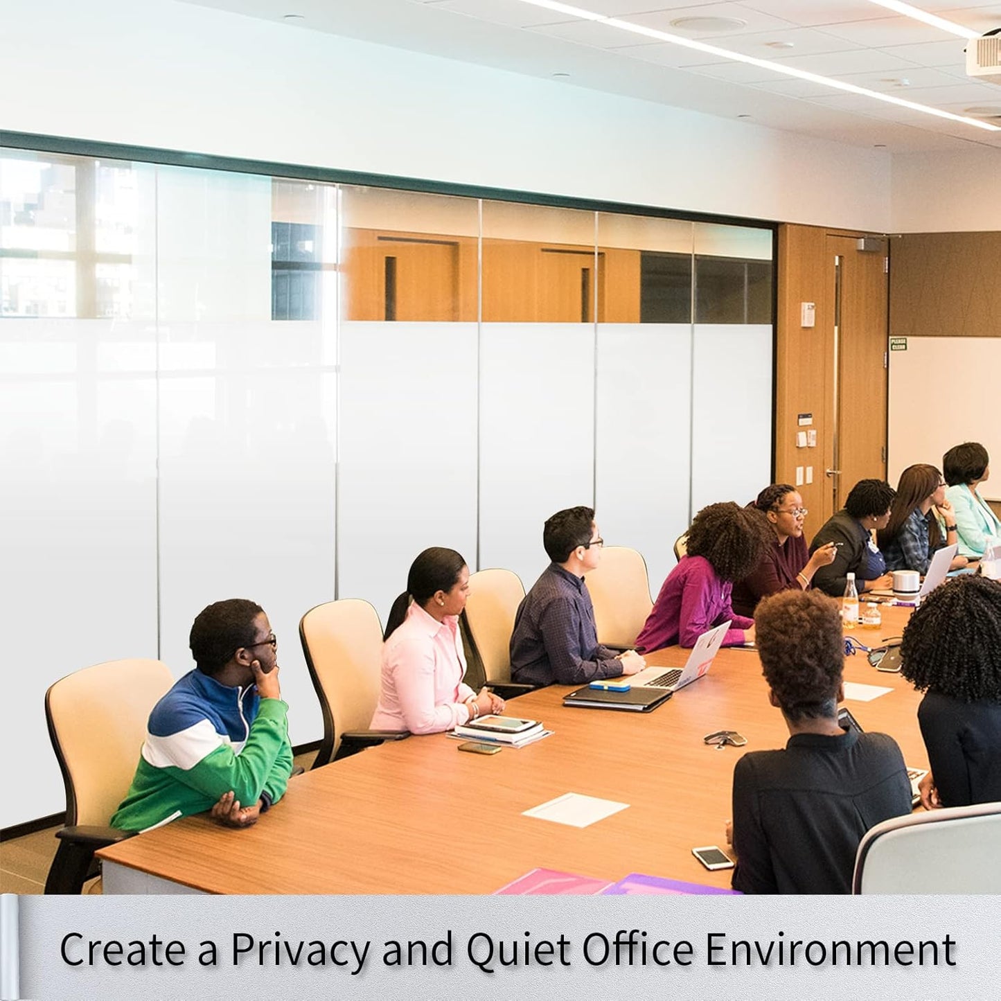 Frosted Glass Window Film with Tools,Reusable Window Privacy Film,Static Clings Window Film Kit for Home Bathroom and Office. (Pure, 29.6Inch×157.4Inch)