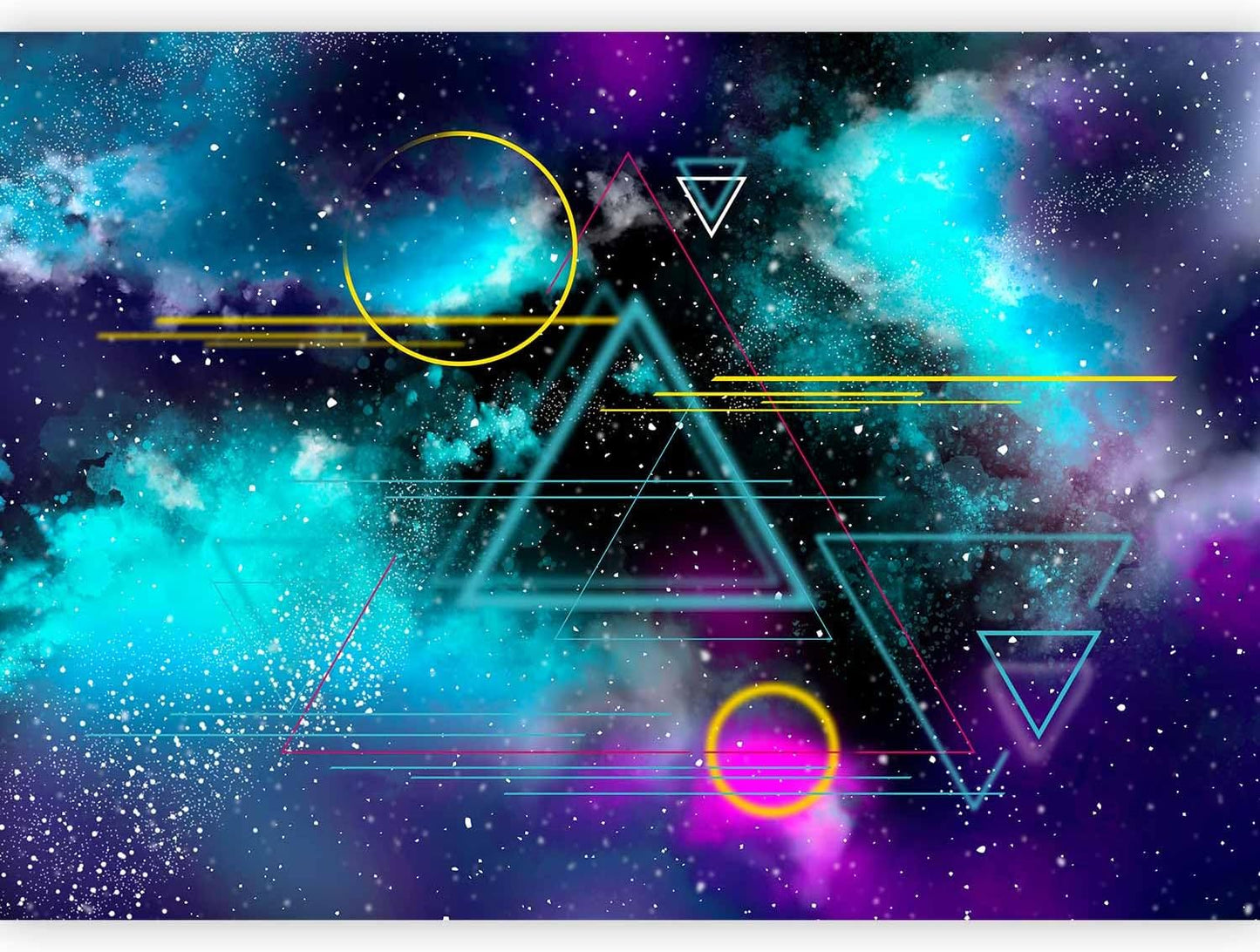 artgeist Wall Mural Galaxy 98x69 in - Non-Woven Wallpaper Fleece Wall Decor Photo Print Picture Image Design Home Mural Cosmos Galaxy Cosmonaut Astronaut a-A-10328-a-a