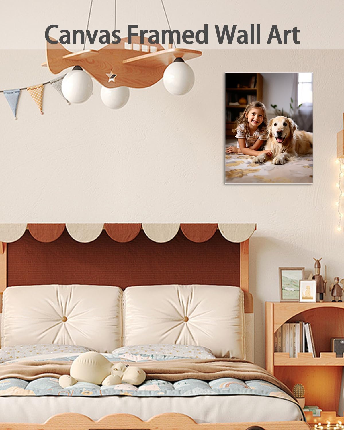 AbcCustomize Canvas Prints with Your Photos，Custom Canvas Wall Art for Bedroom, Living Room, Farmhouse Decor，Personalized Gifts Canvas Prints for Family，Friend，Lover，Pet