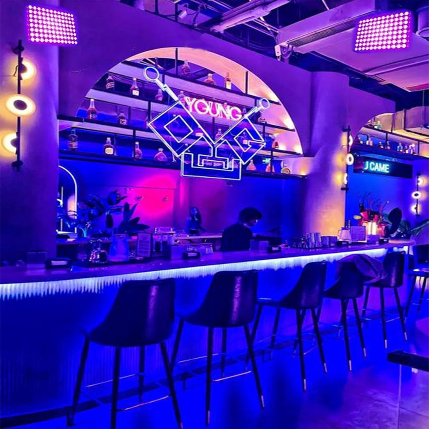 50W Black Lights, Blacklight Flood Light with Plug and Switch,for Glow Party, Halloween, Fluorescent Poster, Stage Lighting, Body Paint