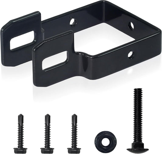 Fencer Wire Heavy Duty Garden Fence Bracket, Metal Steel Connector for Post and Panel Connection, Accessories of Metal Fencing Border